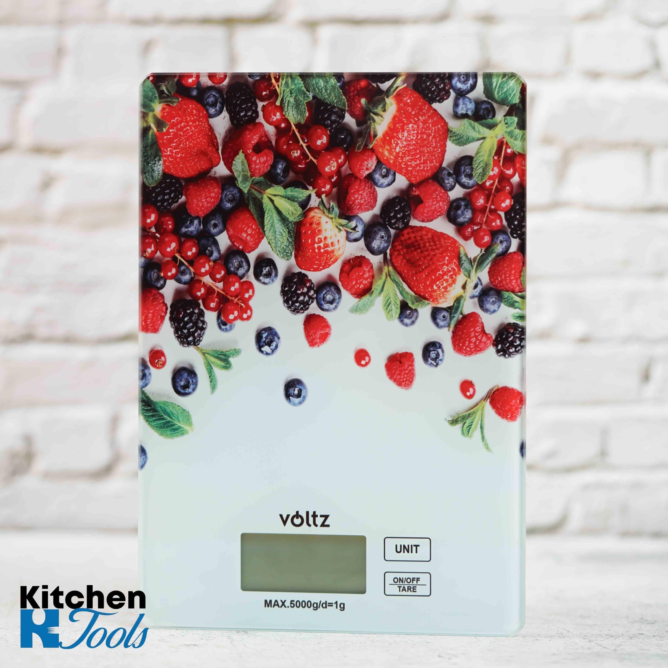 Cantar de bucatarie Voltz, sticla, 5kg, Fructe