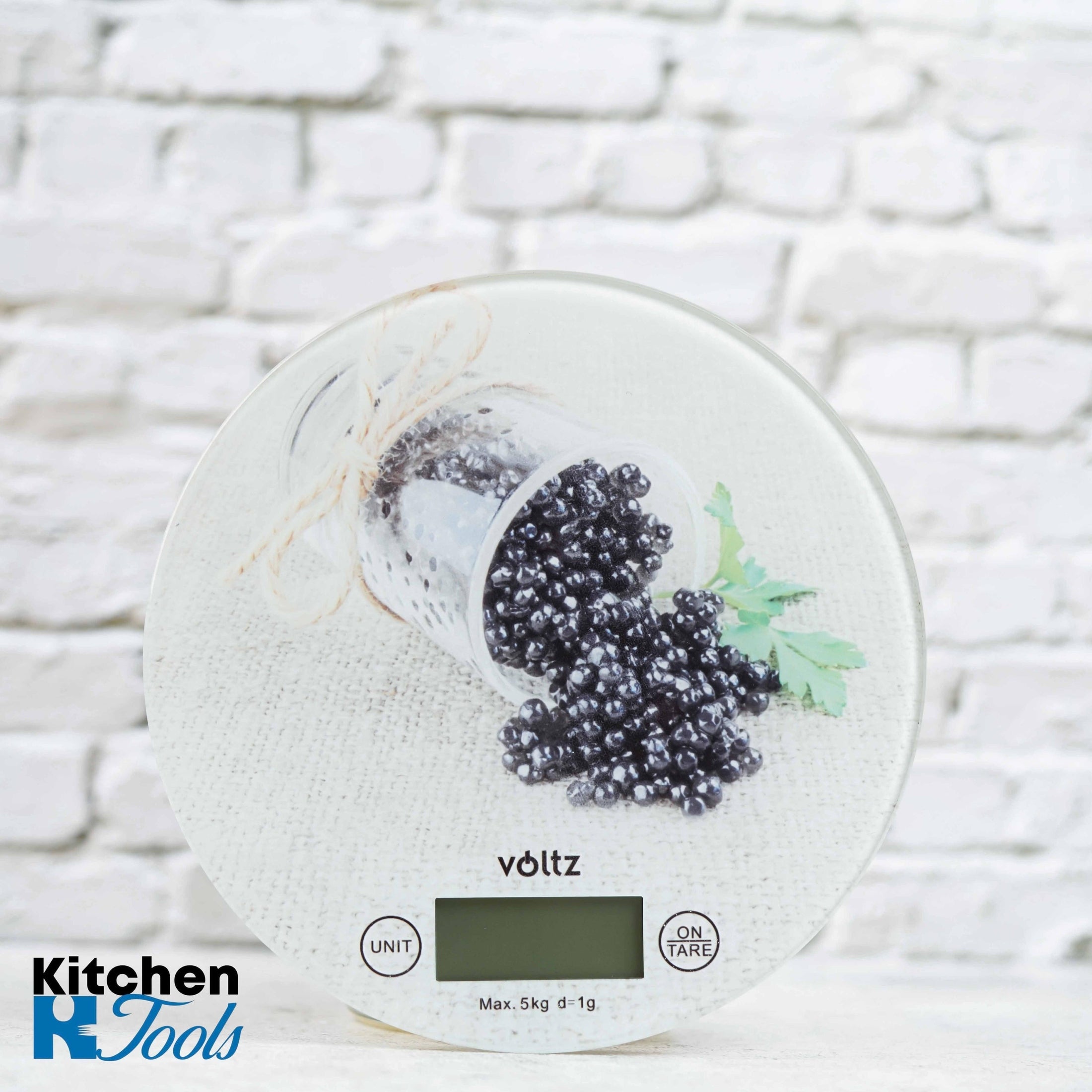 Cantar de bucatarie Voltz din sticla, model Mure