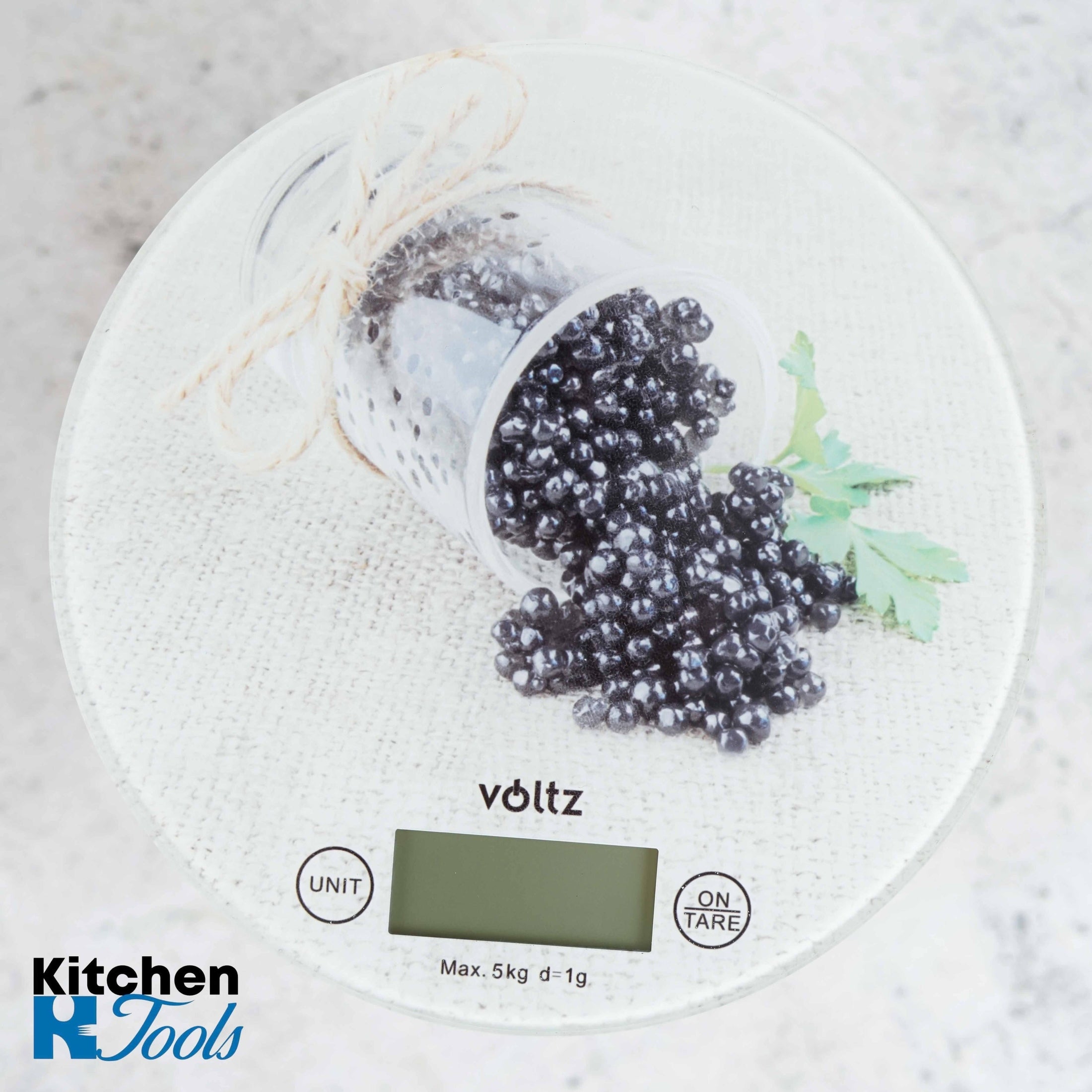 Cantar de bucatarie Voltz din sticla, model Mure