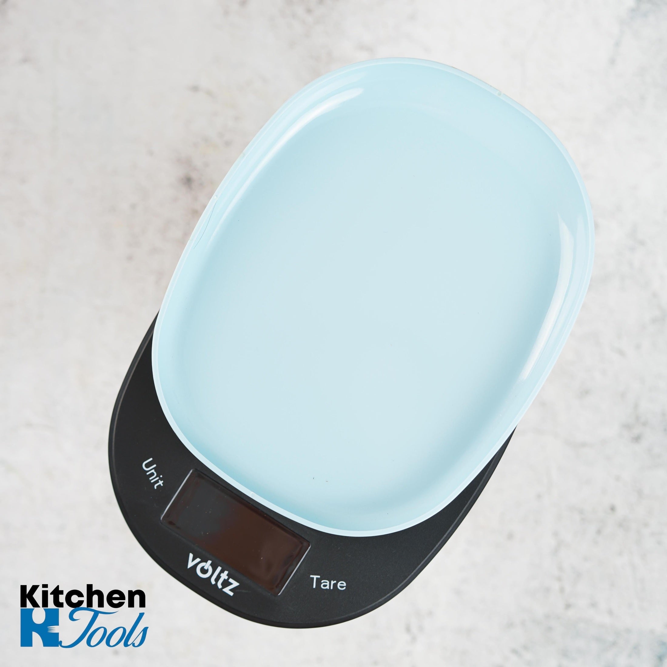 Cantar bucatarie Voltz cu bol, albastru/negru, 5 kg