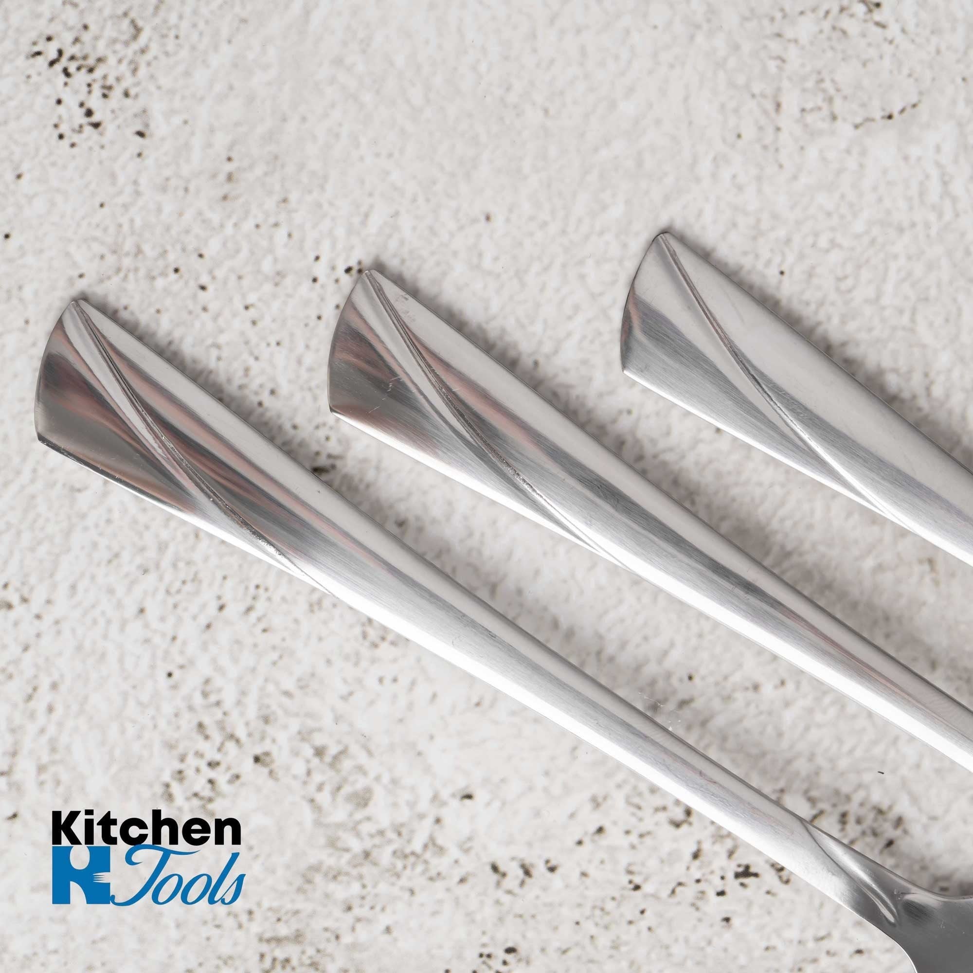 Set 6 piese furculițe, argintii, inox lucios