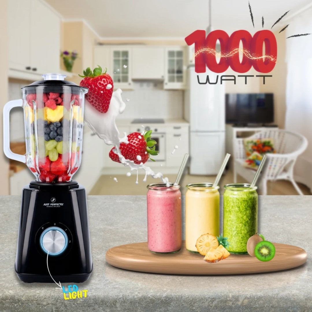 Blender electric 1000W, 1.5L, Negru