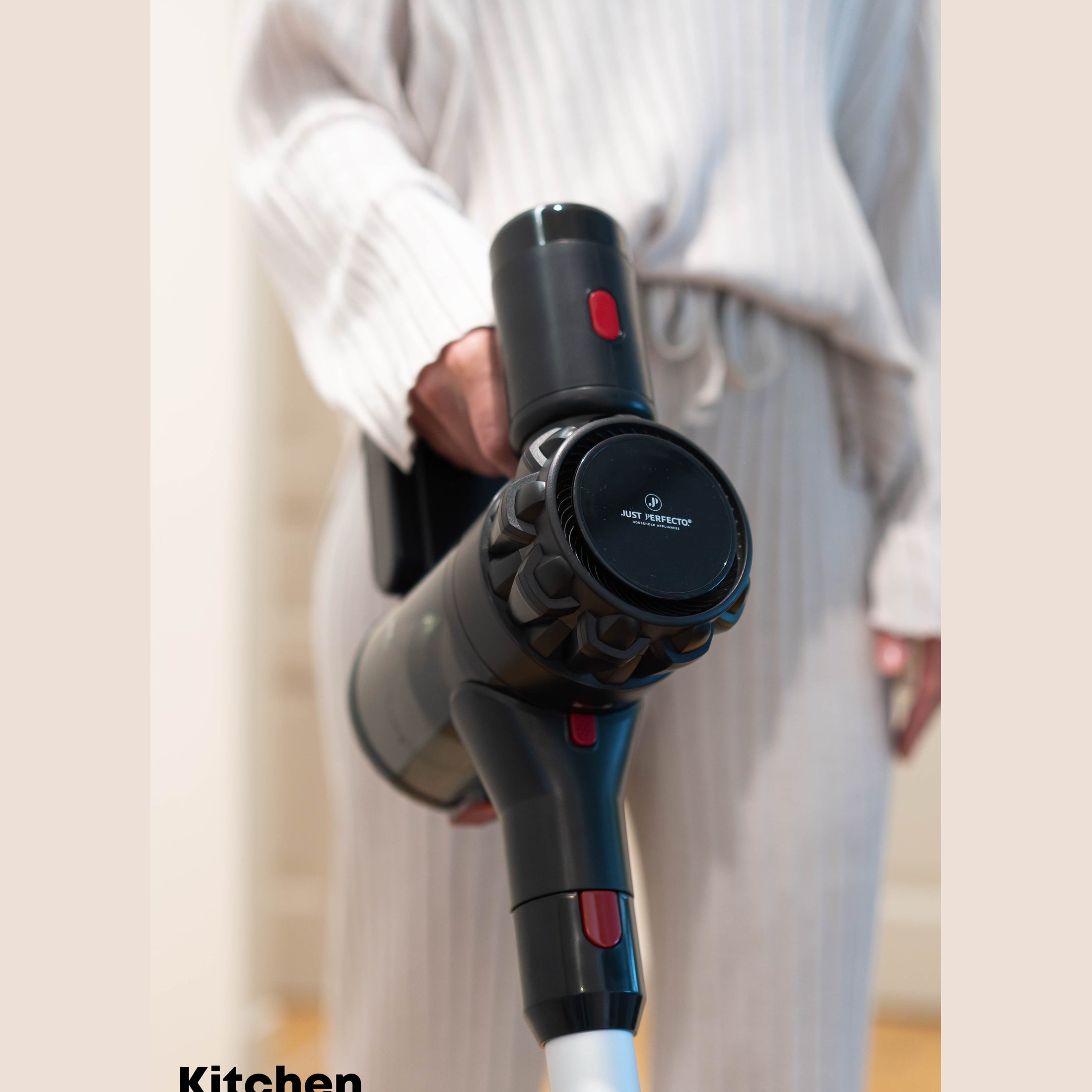 Aspirator vertical fără fir Turbo Cyclone 2in1, Just Perfecto