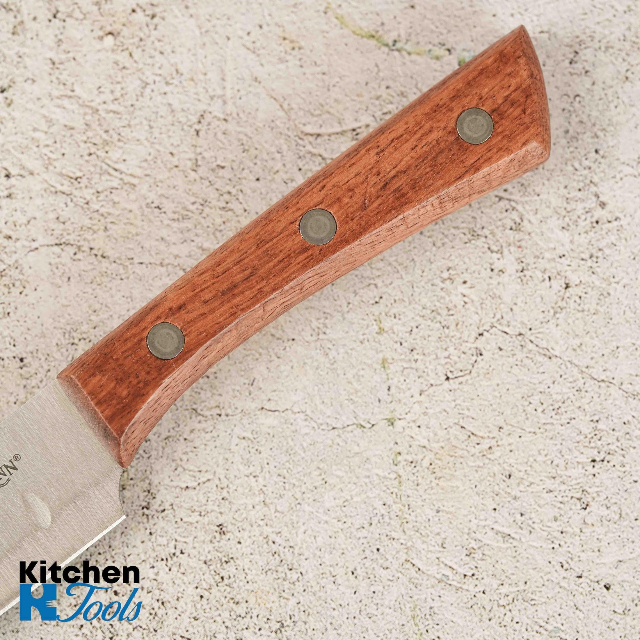 Cutit Santoku Bohmann, lamă inox, mâner lemn, 13cm