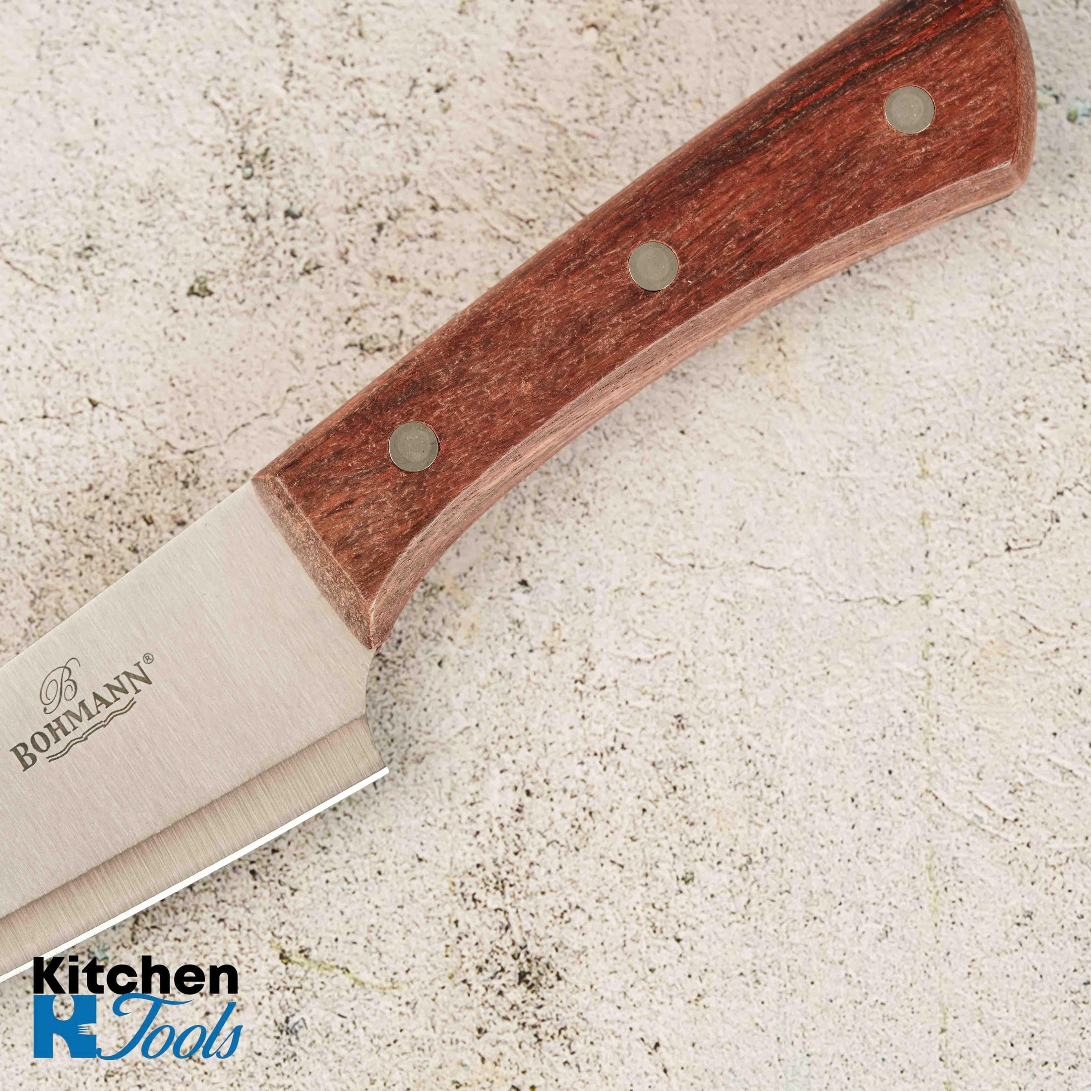 Cuțit bucătar inox și lemn Bohmann, 16cm