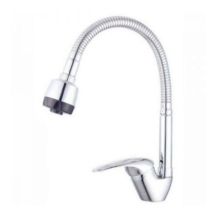 Baterie cap mobil pentru lavoar, finisaj cromat