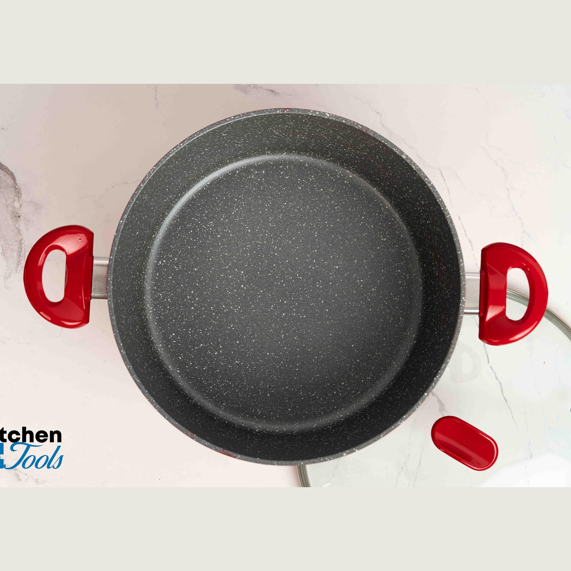 Cratiță GOLDMANN 4.4L, roșie, 28x11.5cm, inducție