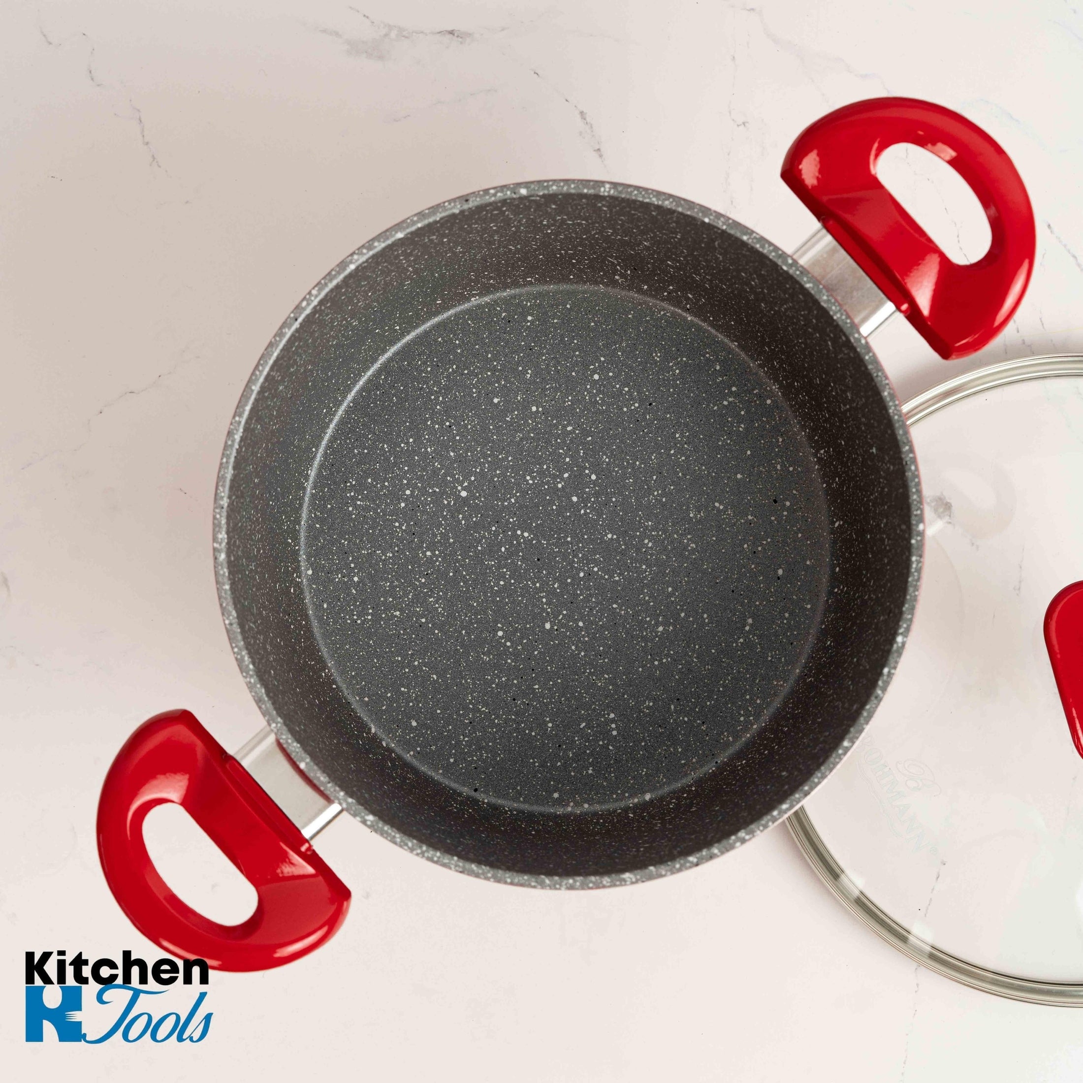 Cratiță înaltă 4.3L Goldmann Roșie, Inductie