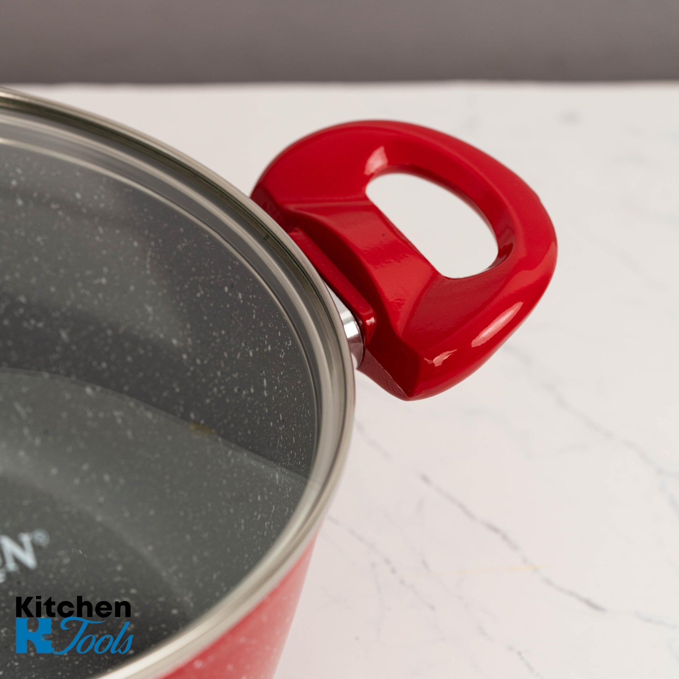 Set cratițe aluminiu forjat GOLDMANN, roșu