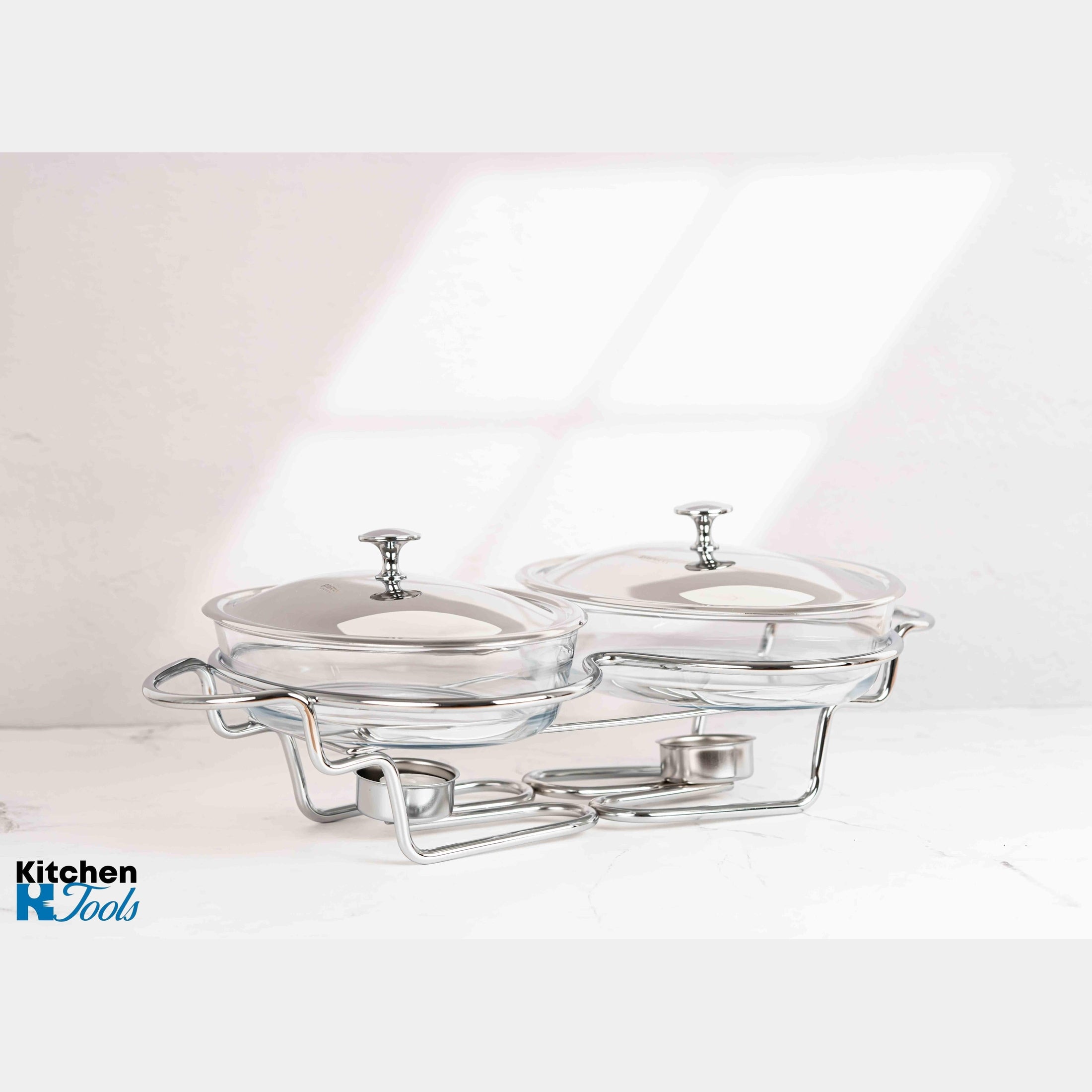 Vase termorezistente 3L cu suport inox