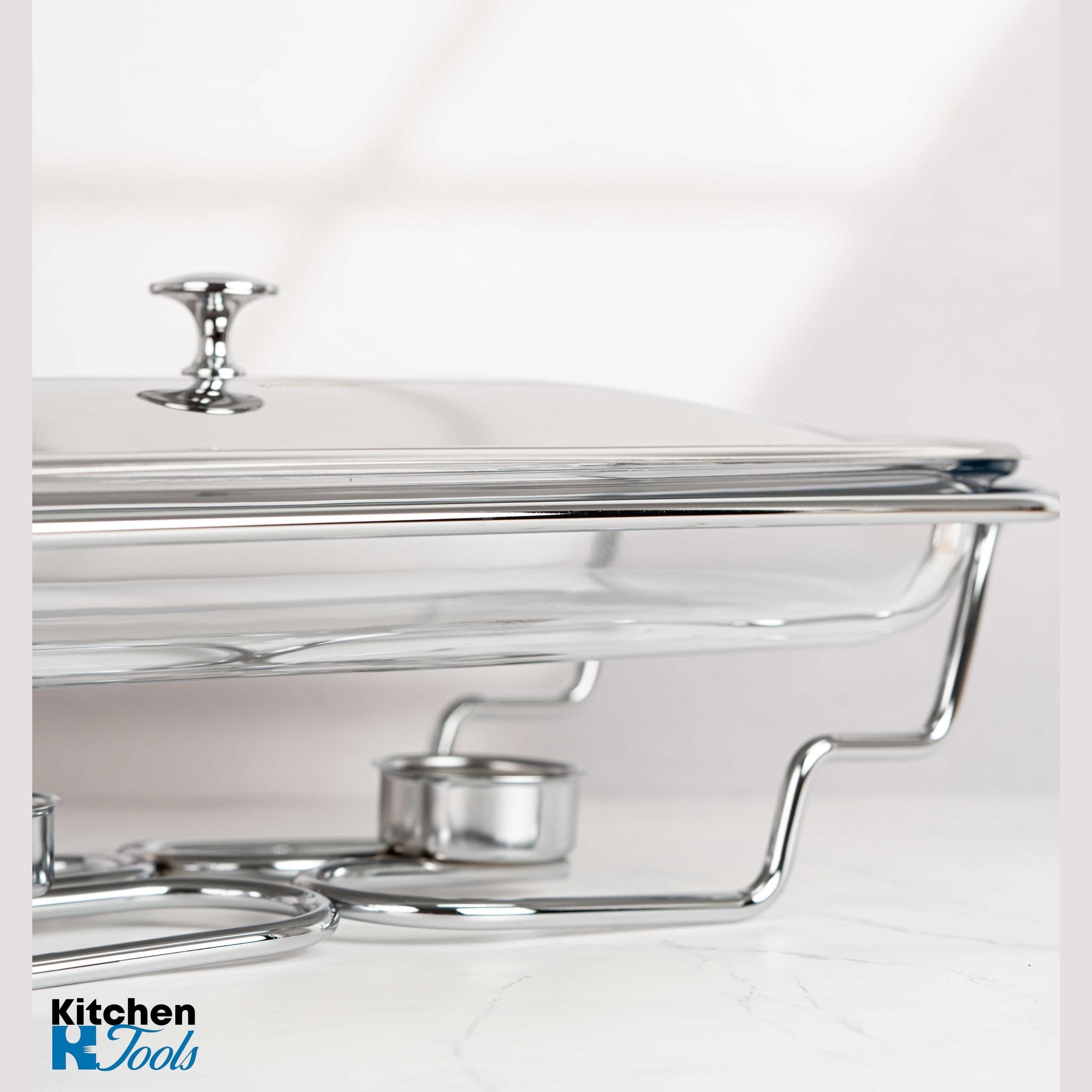 Vas sticlă termo 3L cu capac și suport inox