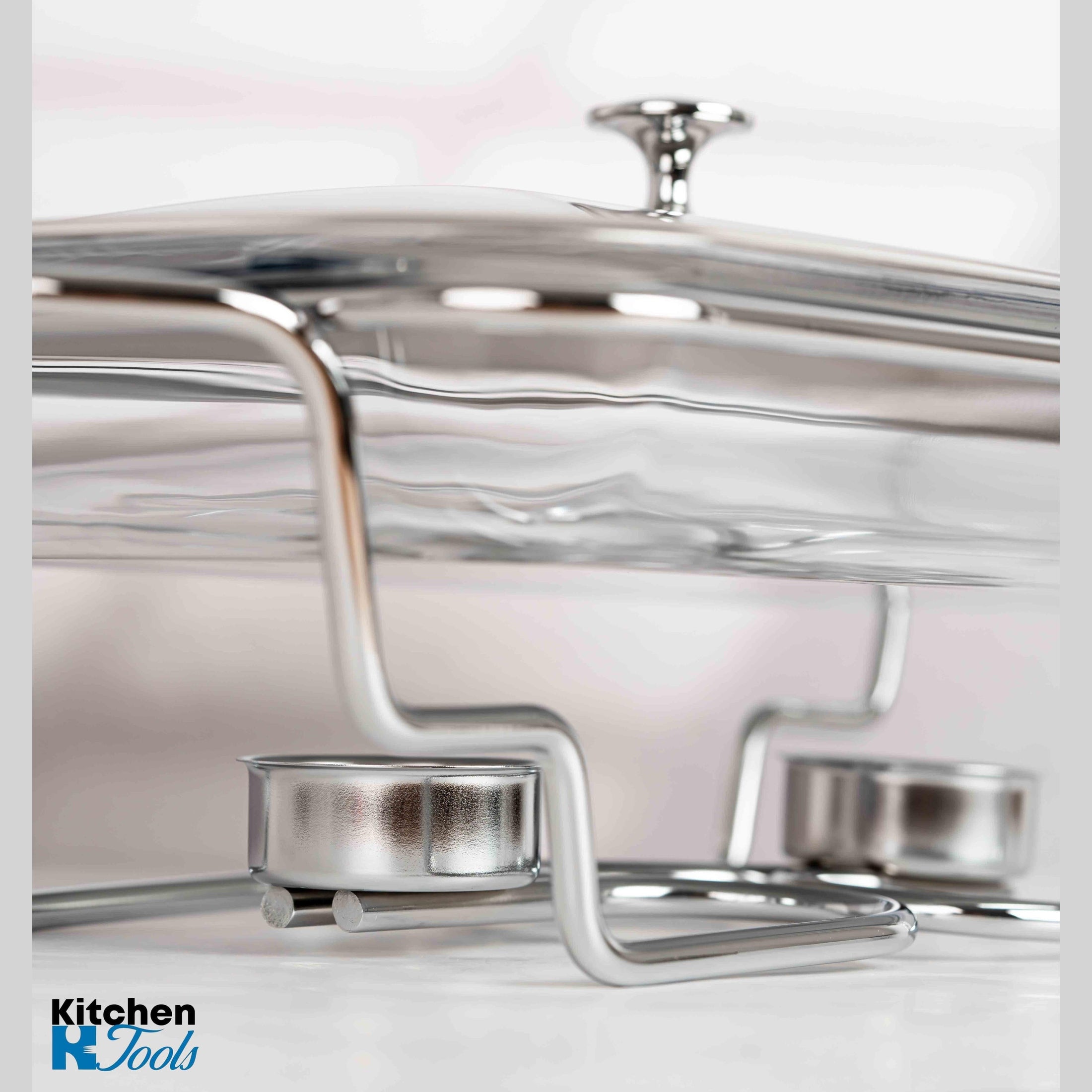 Vas sticlă termo 3L cu capac și suport inox