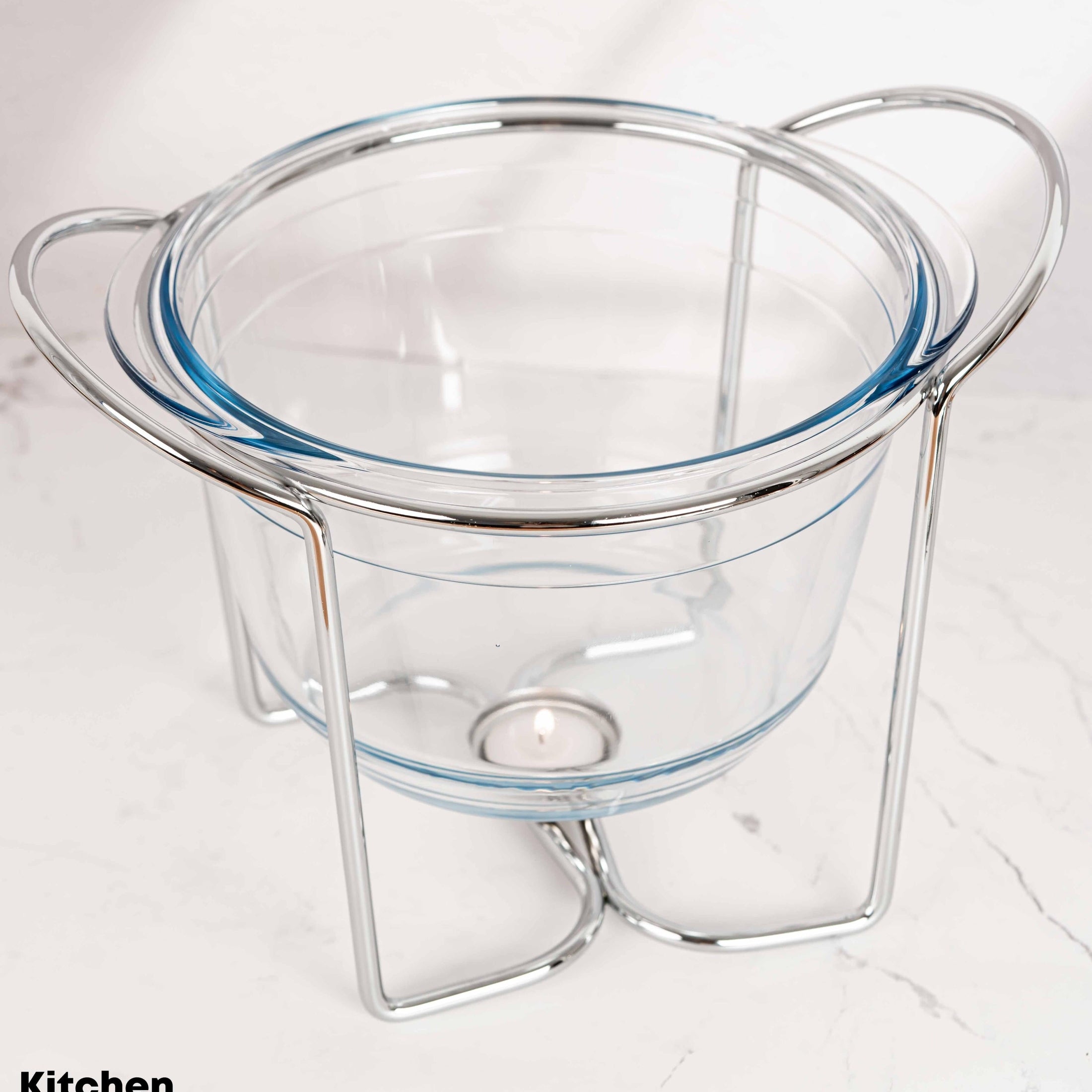 Chafing Dish rotund 4L cu suport si capac inox