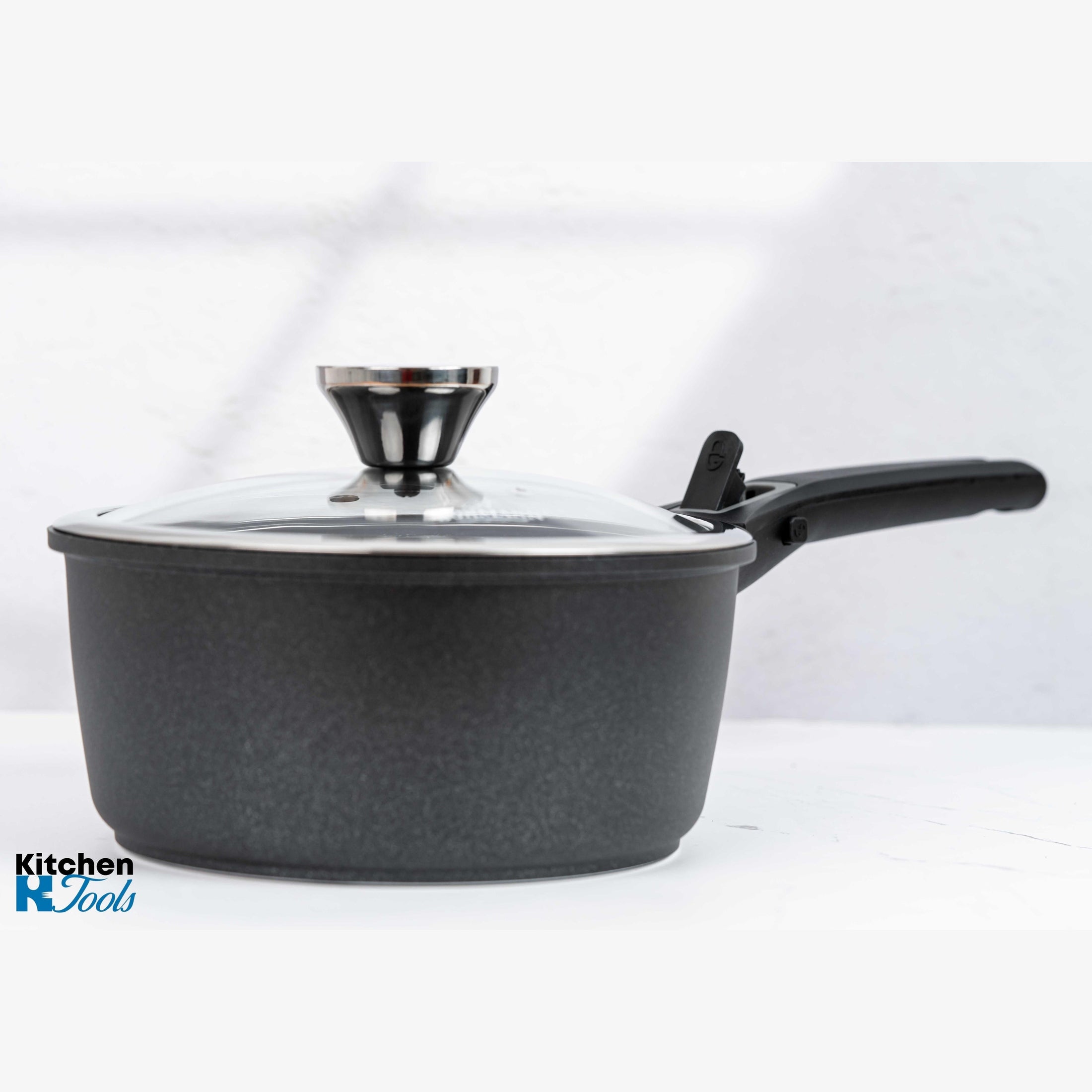 Cratiță din aluminiu cu mâner detasabil, 2.5L