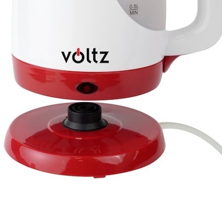Fierbator electric 1300W Voltz, rosu, 900ml