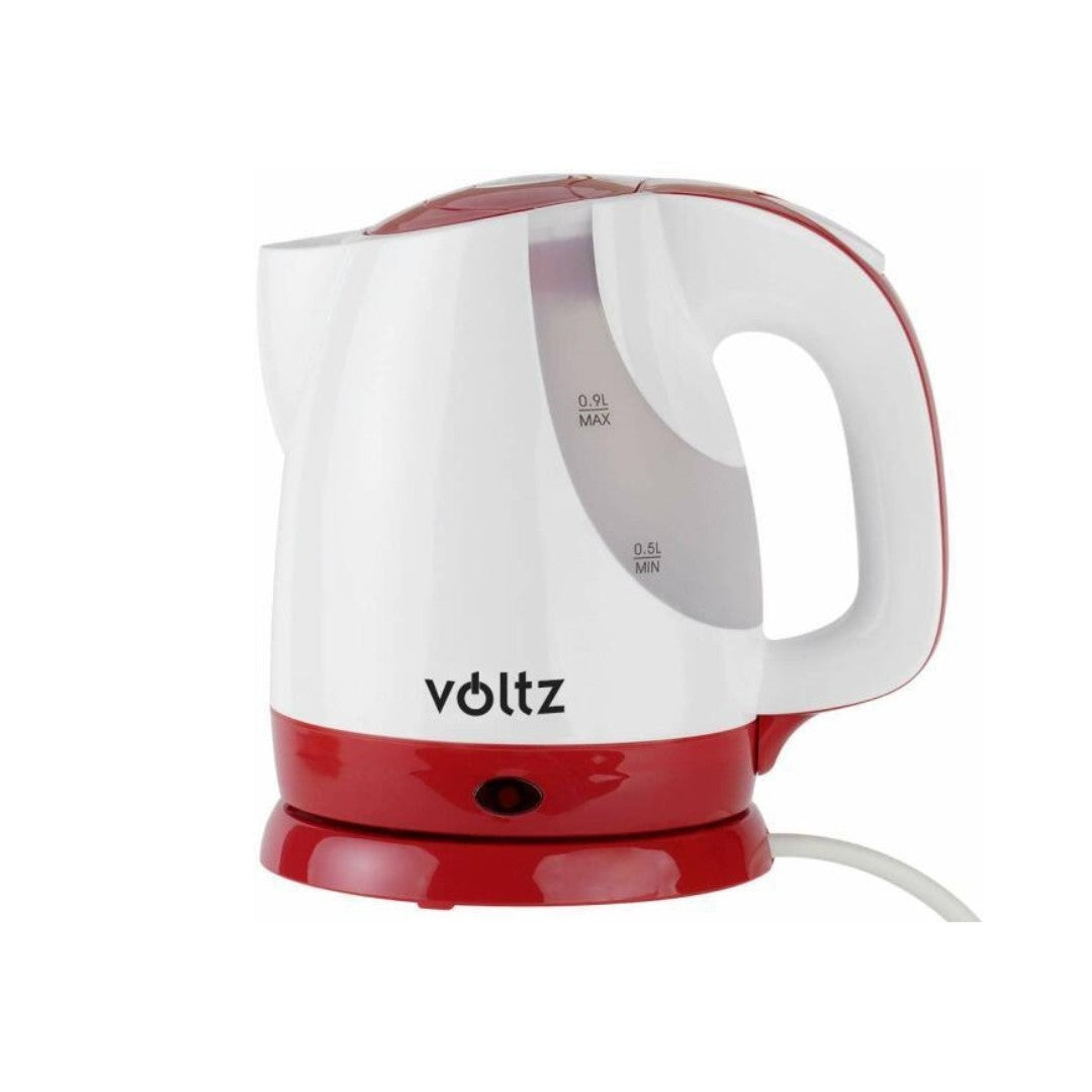 Fierbator electric 1300W Voltz, rosu, 900ml