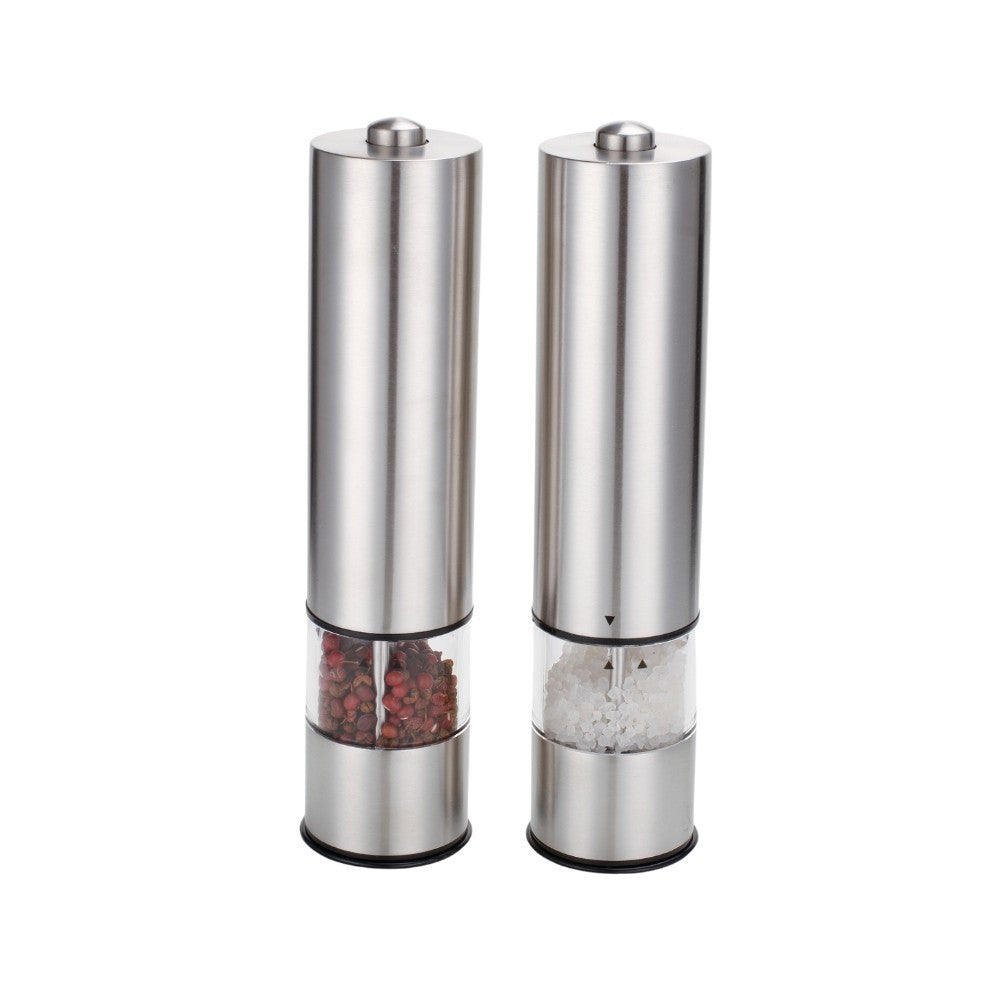 Râșniță electrică sare și piper Bohmann argintiu