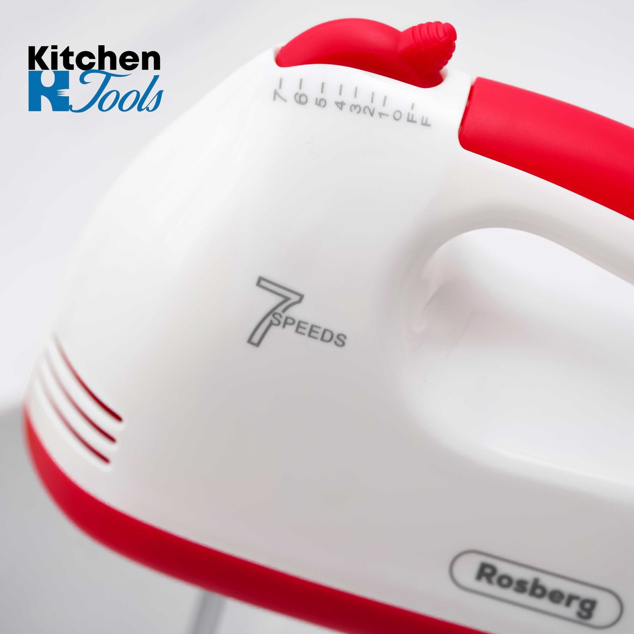 Mixer de mana Rosberg rosu cu 7 viteze