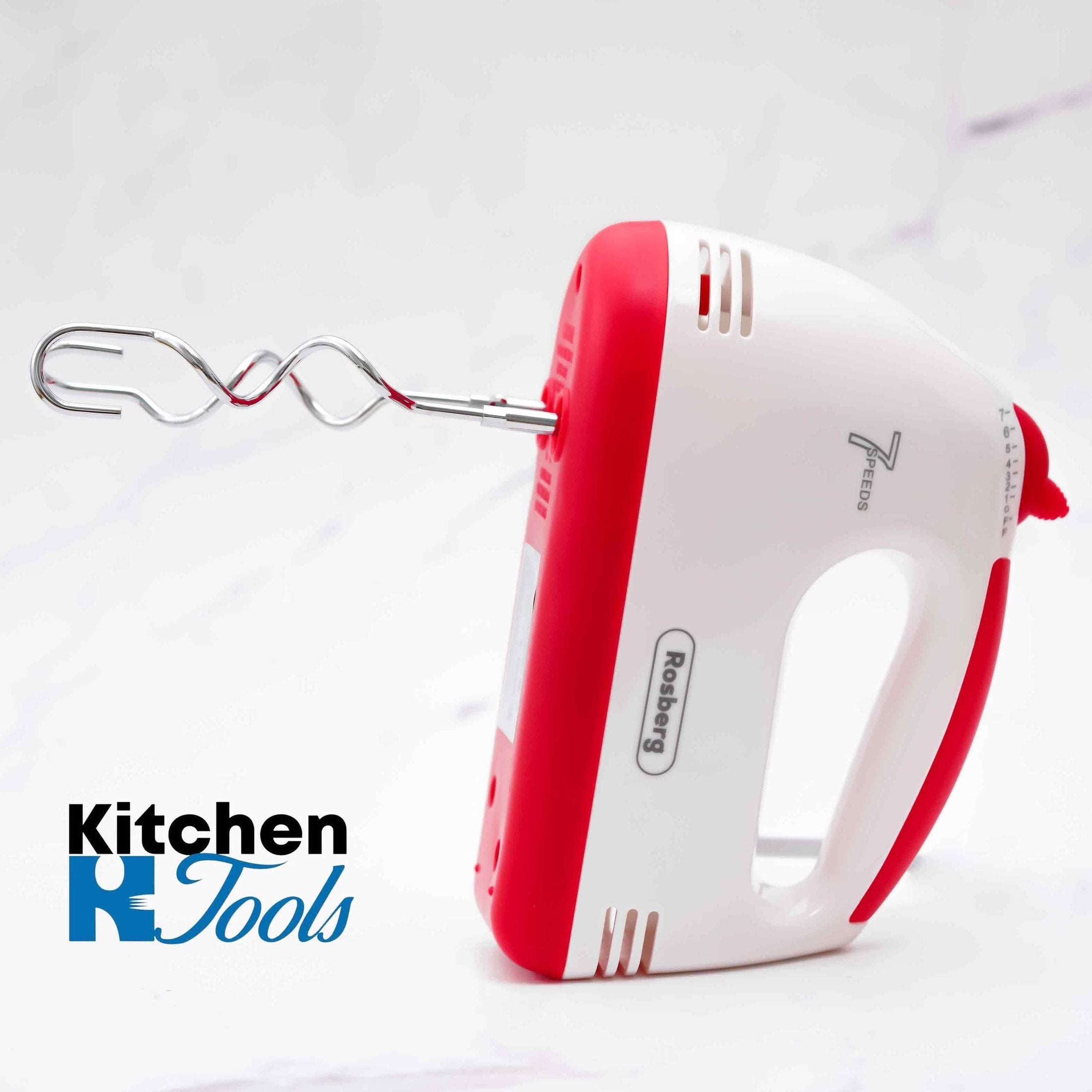 Mixer de mana Rosberg rosu cu 7 viteze