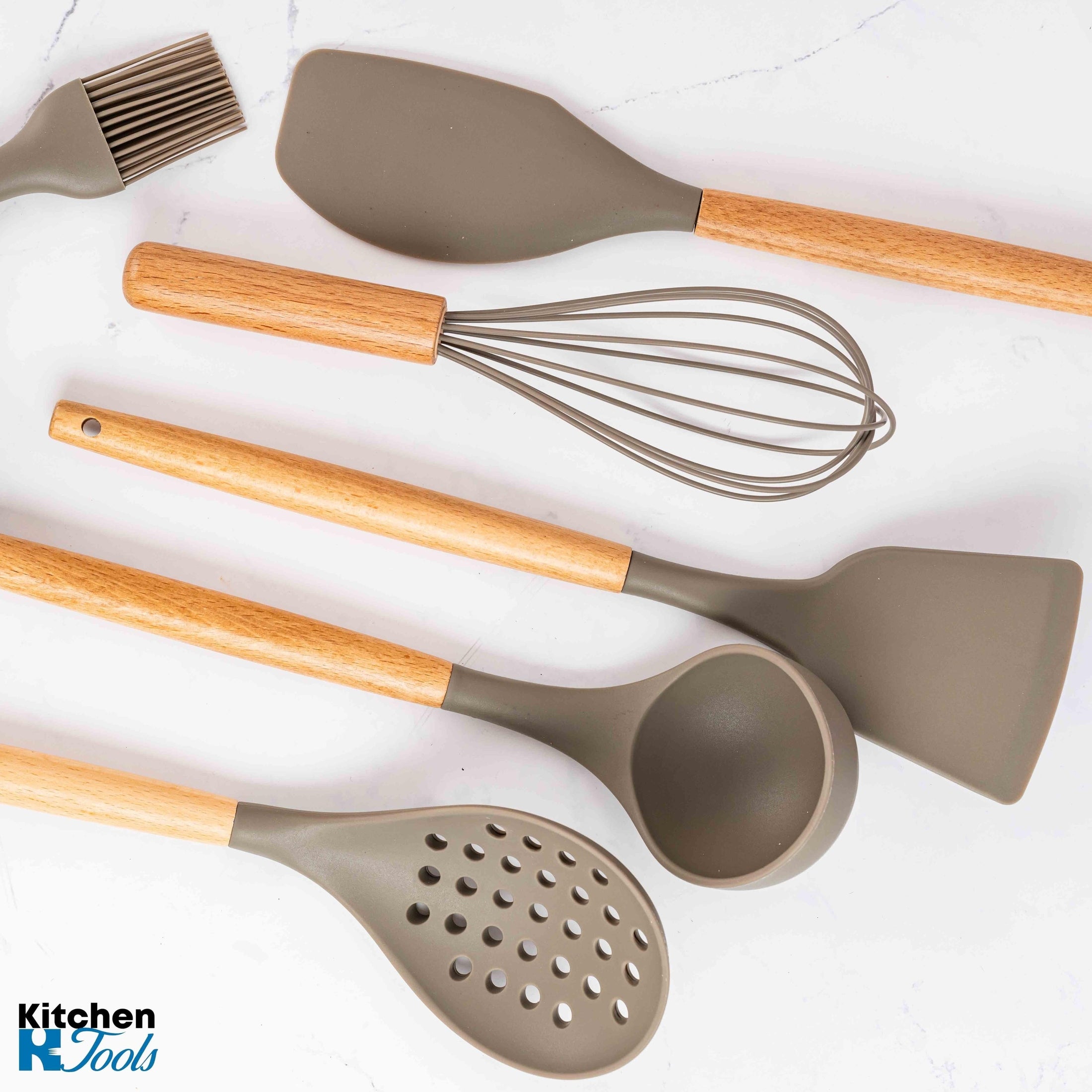 Set ustensile bucatarie Bohmann, 8 piese, gri