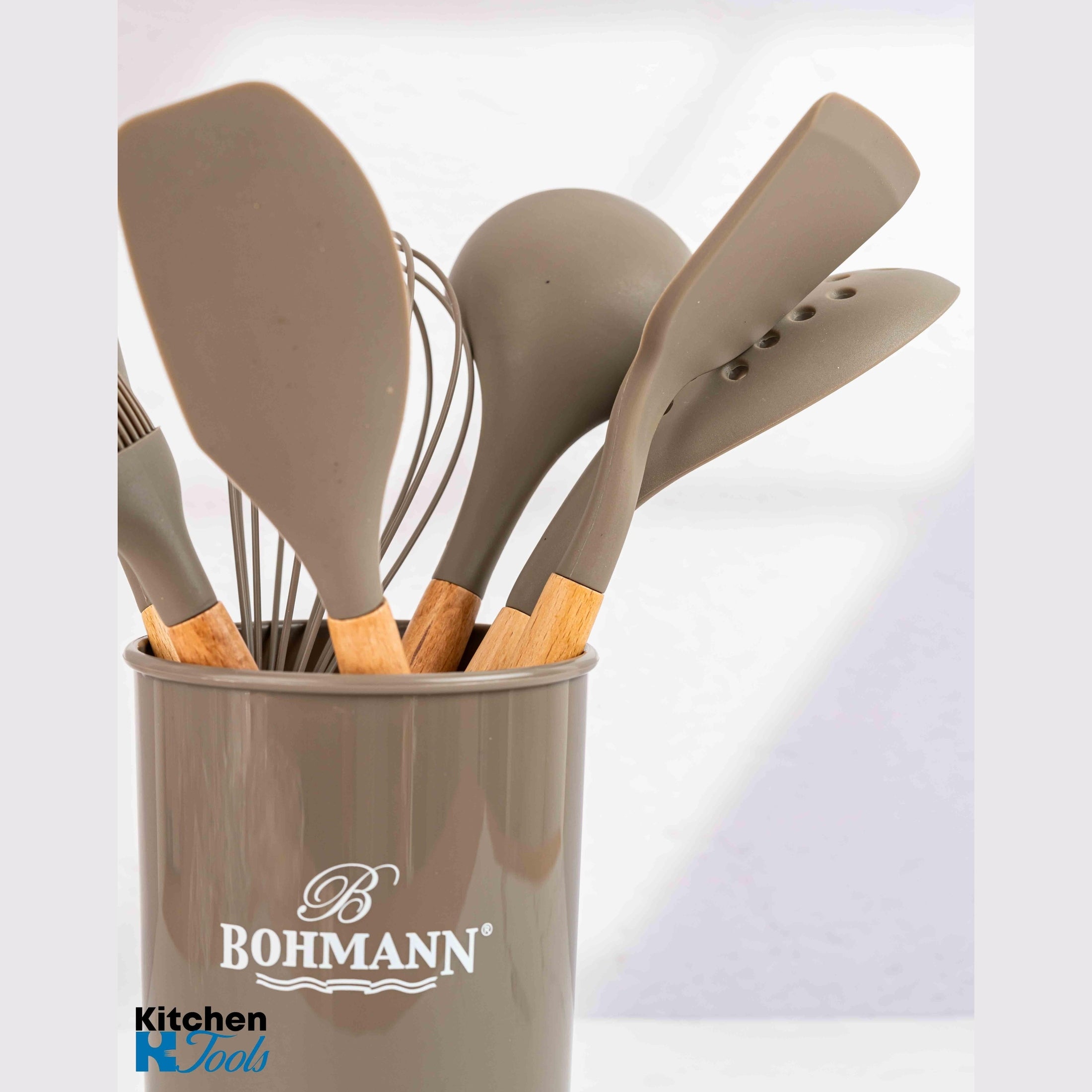Set ustensile bucatarie Bohmann, 8 piese, gri