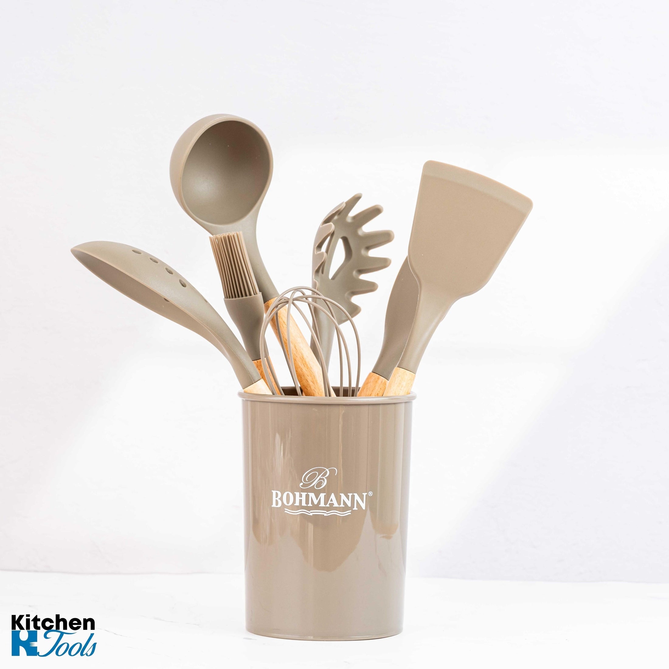 Set ustensile bucatarie Bohmann, 8 piese, gri