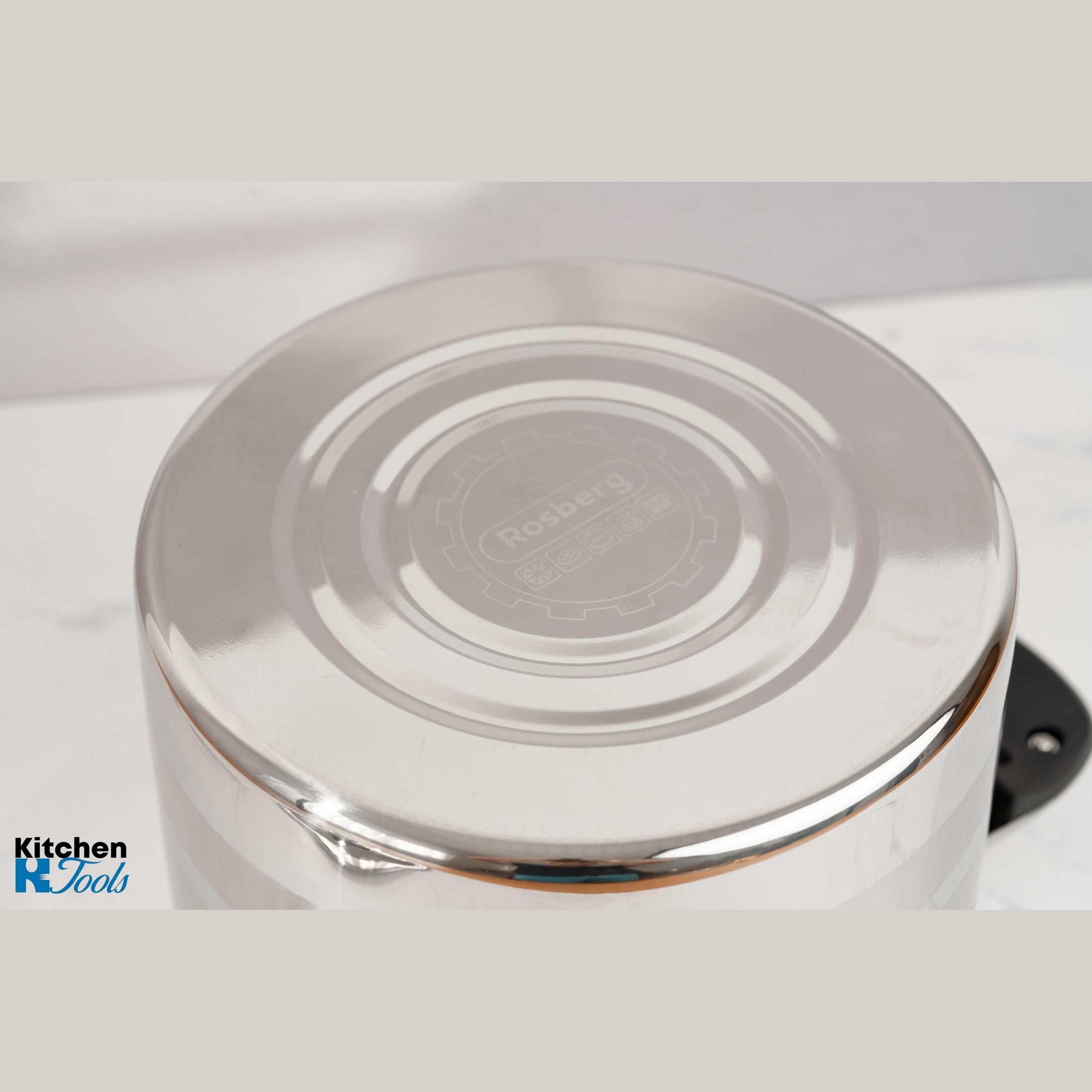 Oala inox 5L Rosberg pentru lapte, inclusiv inducție