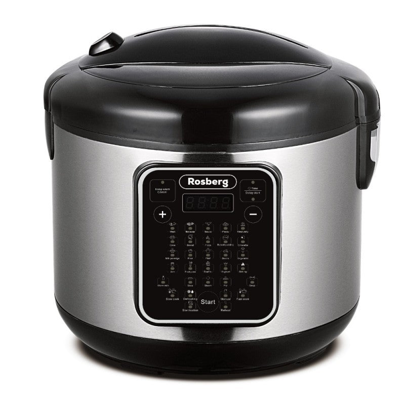 Multicooker Rosberg din inox, 5L, 780W