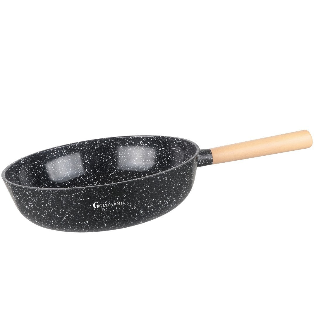 Tigaie Wok Goldmann 30x8.5 cm, ceramică, aluminiu