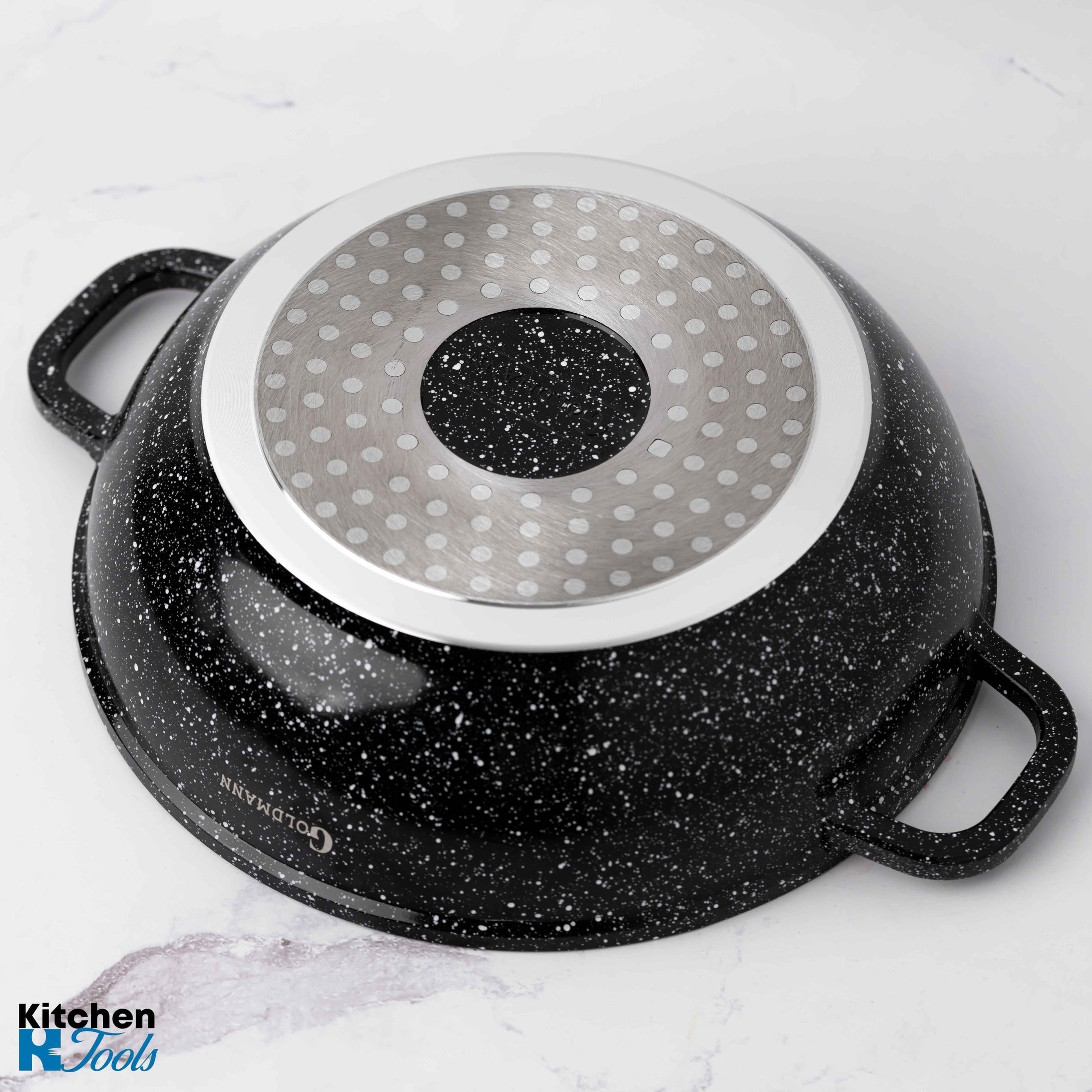 Cratita aluminiu turnat Goldmann 28x8 cm cu capac