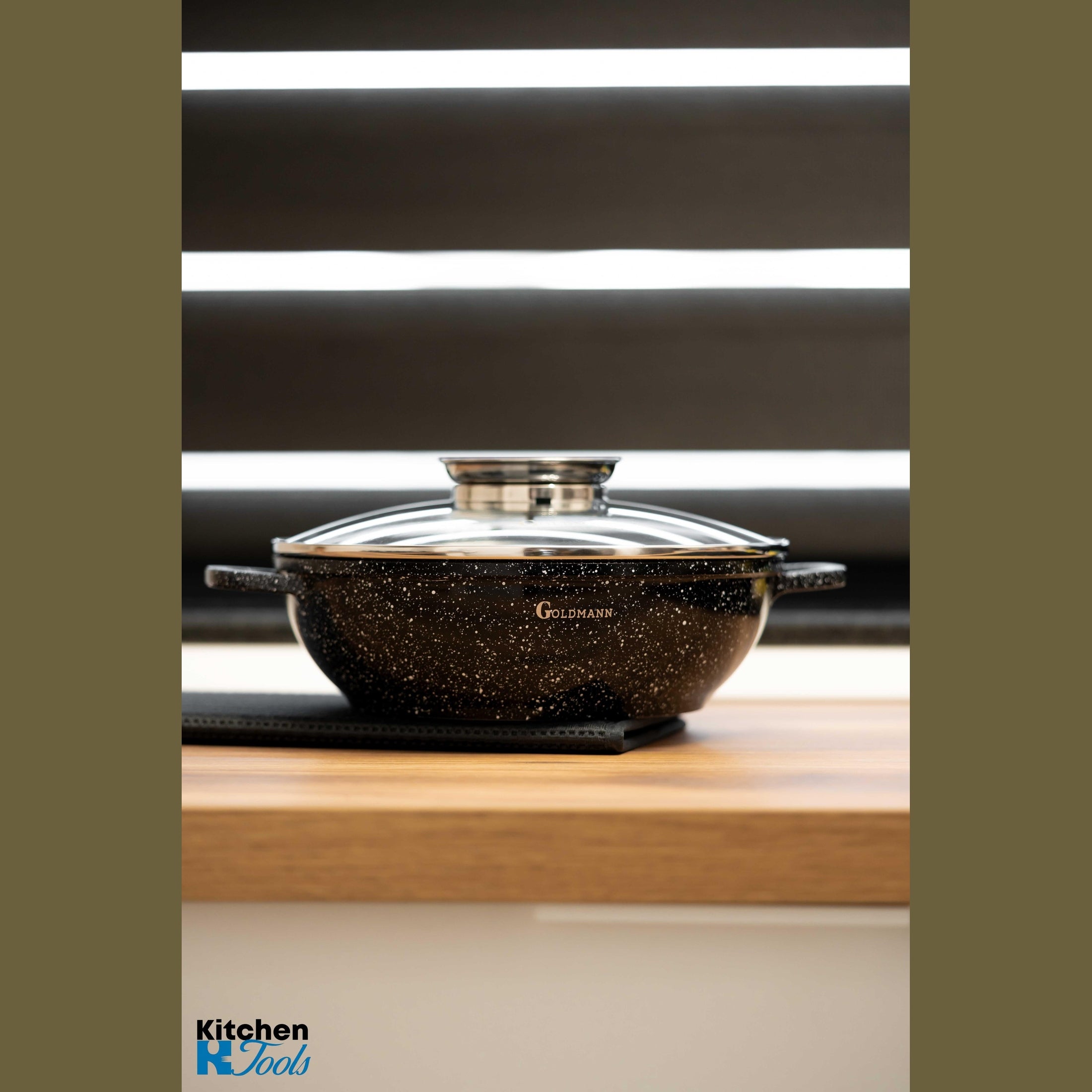 Cratita aluminiu turnat cu capac termorezistent Goldmann