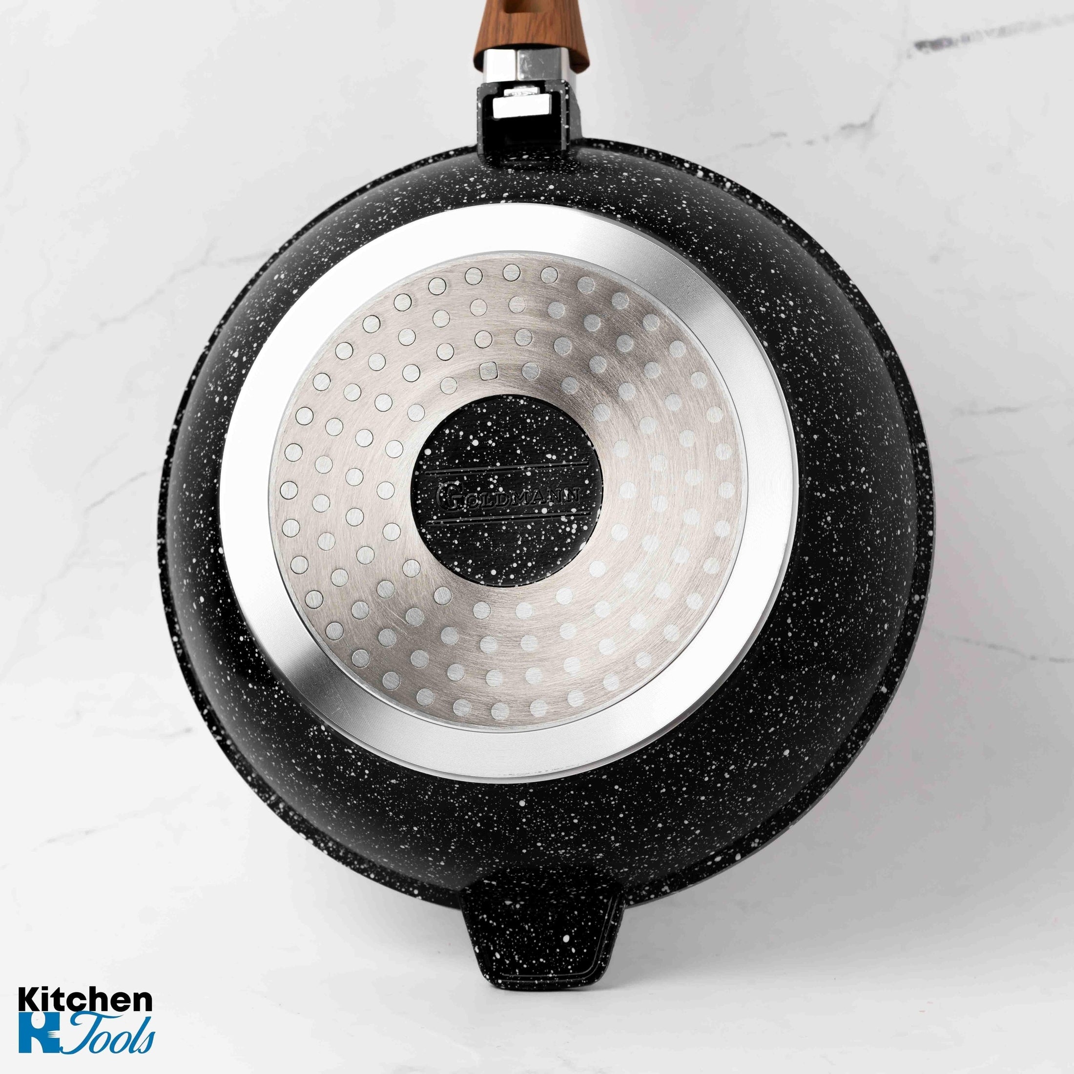 Tigaie aluminiu 28x7 cm, Goldmann, maner soft touch