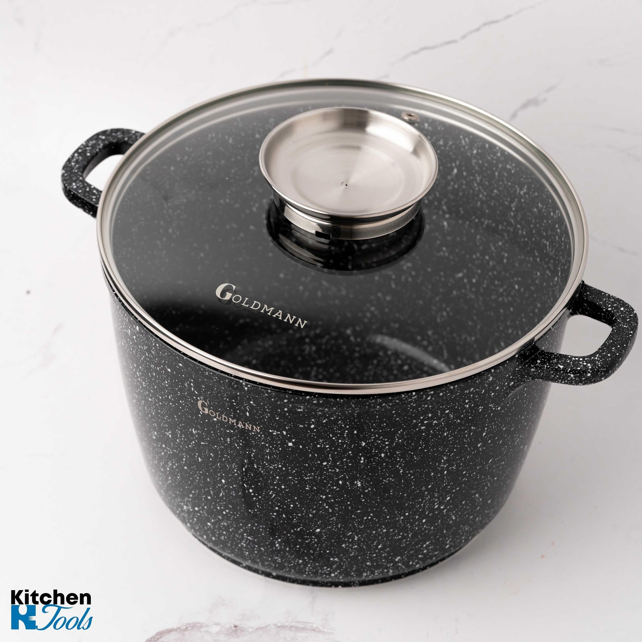 Oală aluminiu 6.2L, acoperire ceramică Goldmann