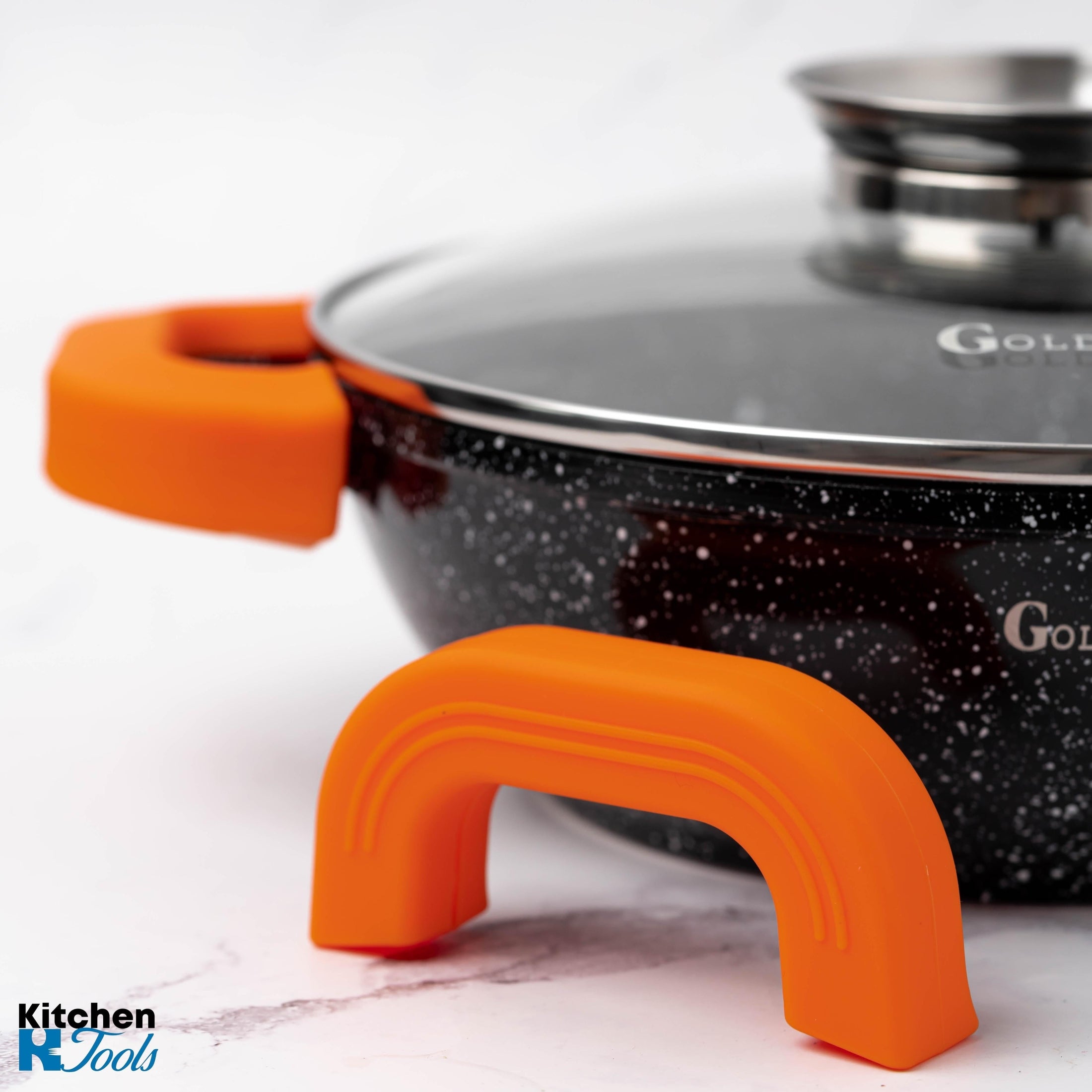 Maner silicon pentru oale mari, portocaliu