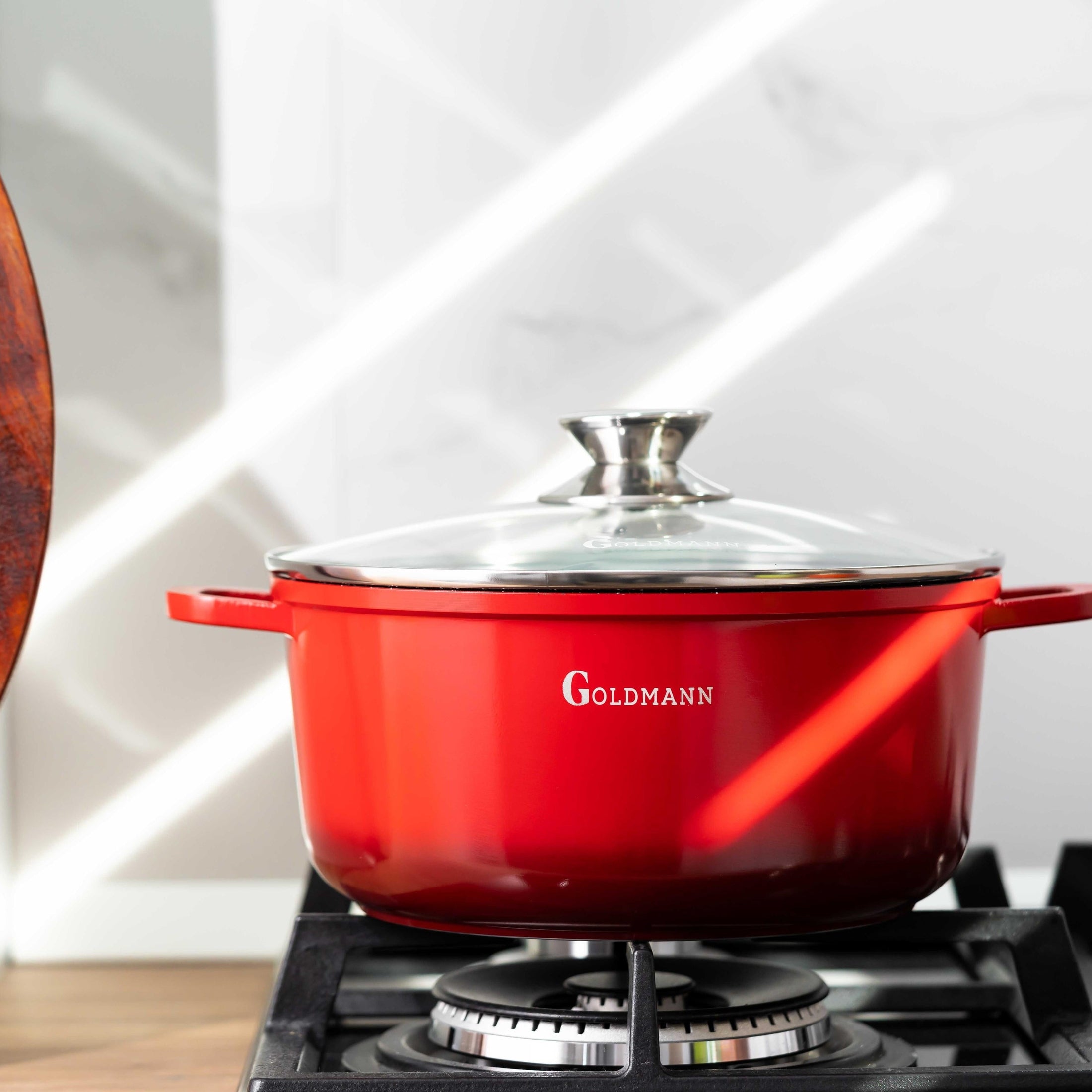 Cratiță marmorată 6.5L cu capac sticlă - Goldmann