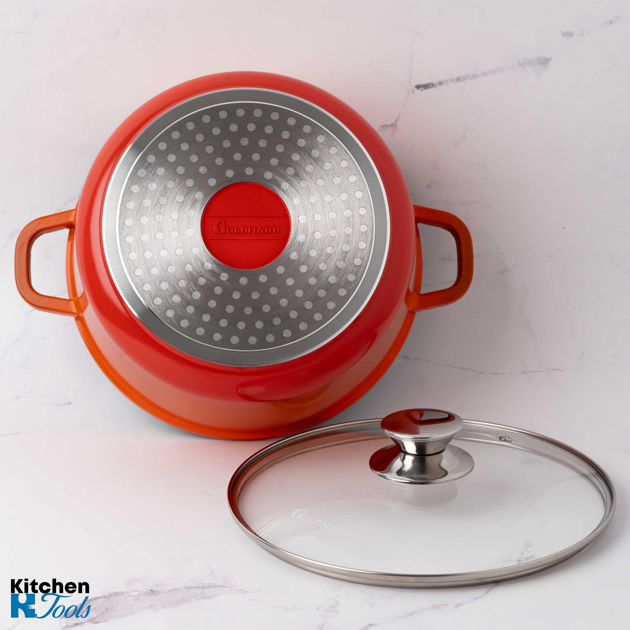 Cratita Marmorata Antiaderenta Goldmann 6.5L