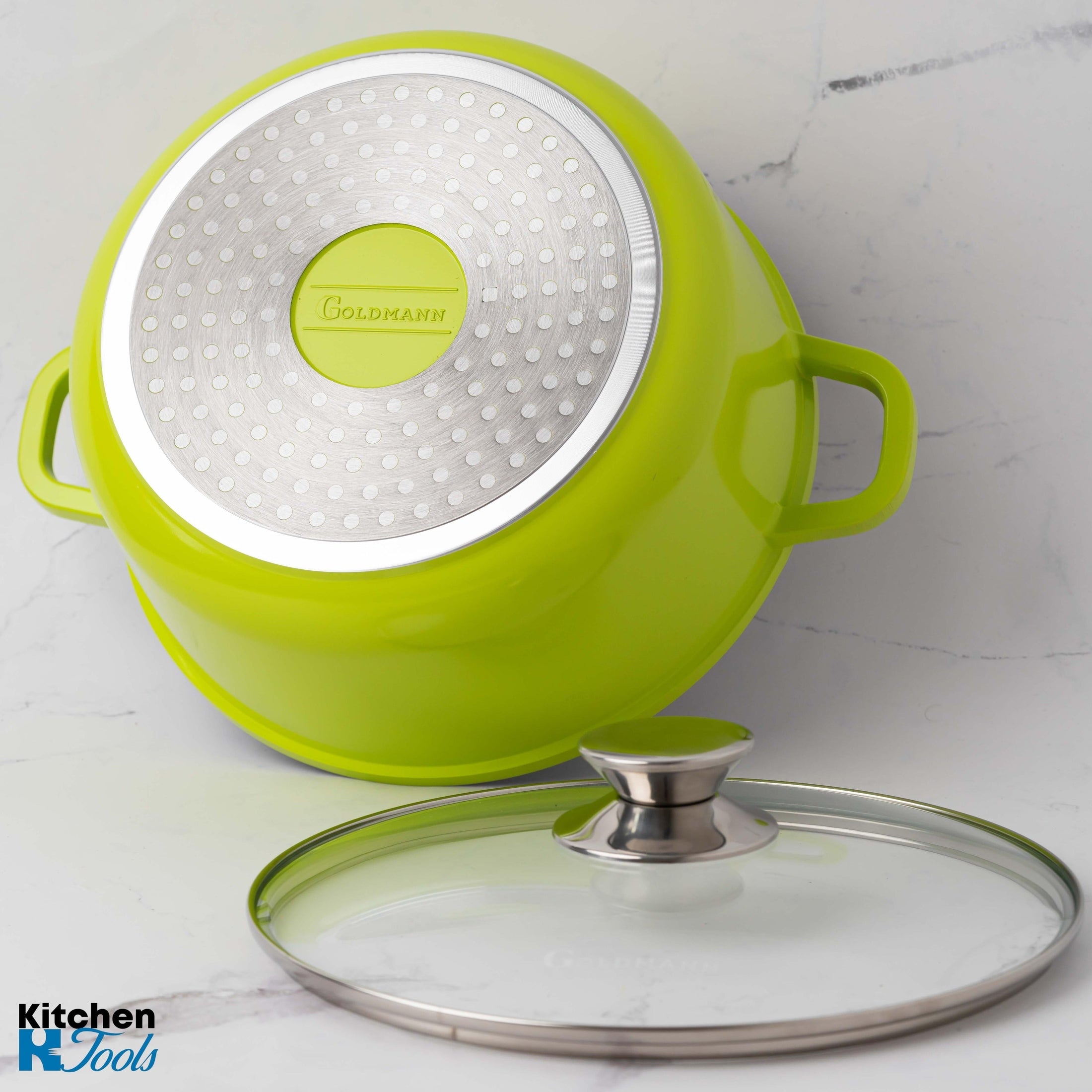 Cratită Marmorată Verde 2.3L cu Capac