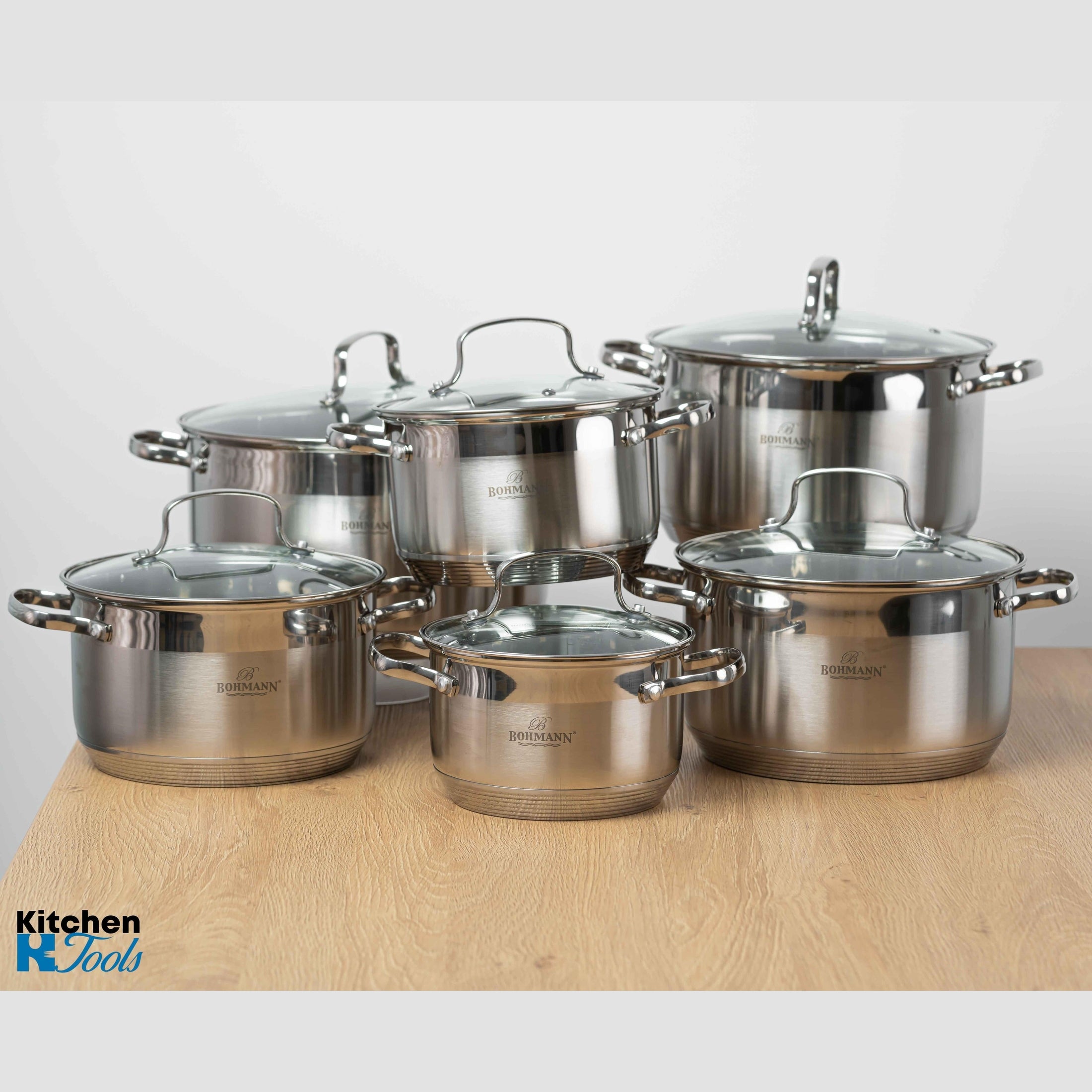 Set Oale Inox 12 Piese Bohmann Pentru Inductie