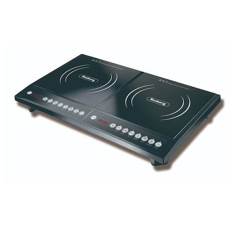 Plita dubla cu inductie Rosberg, 4000W, Negru