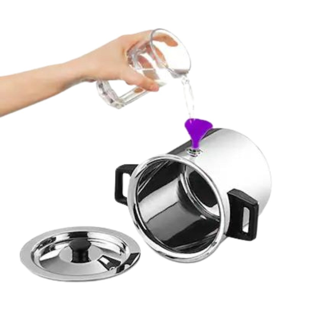 Oala inox 5L Rosberg pentru lapte, inclusiv inducție