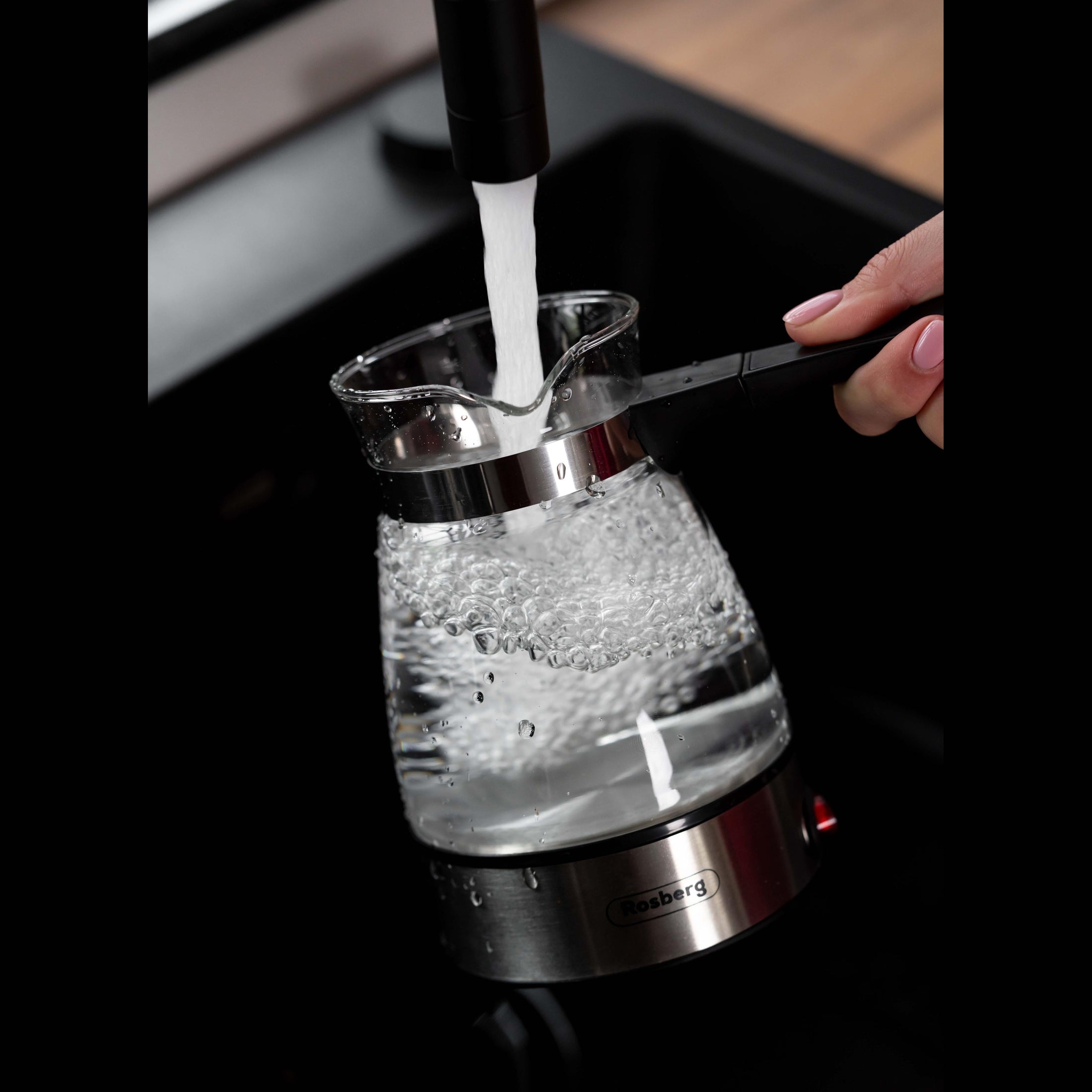 Ibric electric Rosberg 600W Sticla/Inox