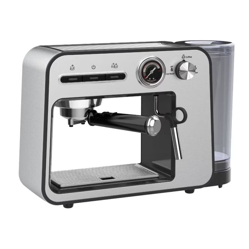 Espressor 3 în 1 cu Filtru Oțel și Spumă Lapte