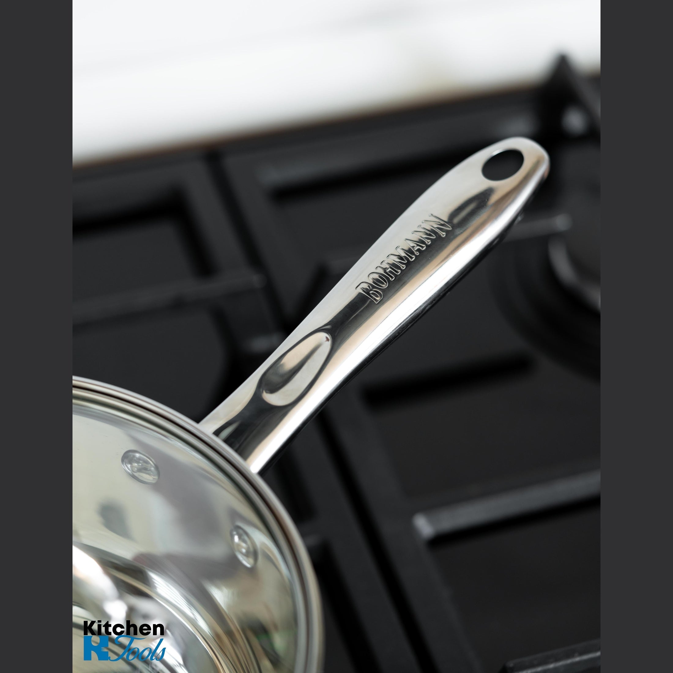 Cratita Inox 3.6L cu Capac Sticla Bohmann