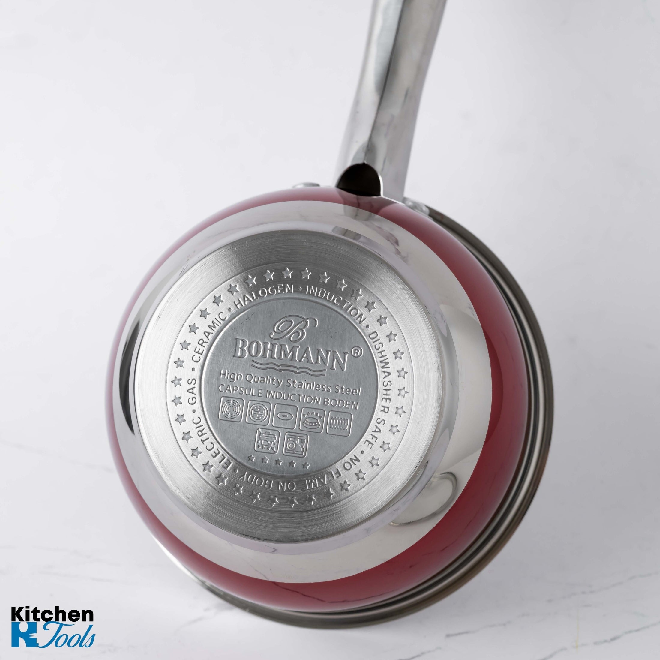 Cratita inox Bohmann 2.5L cu capac sticla