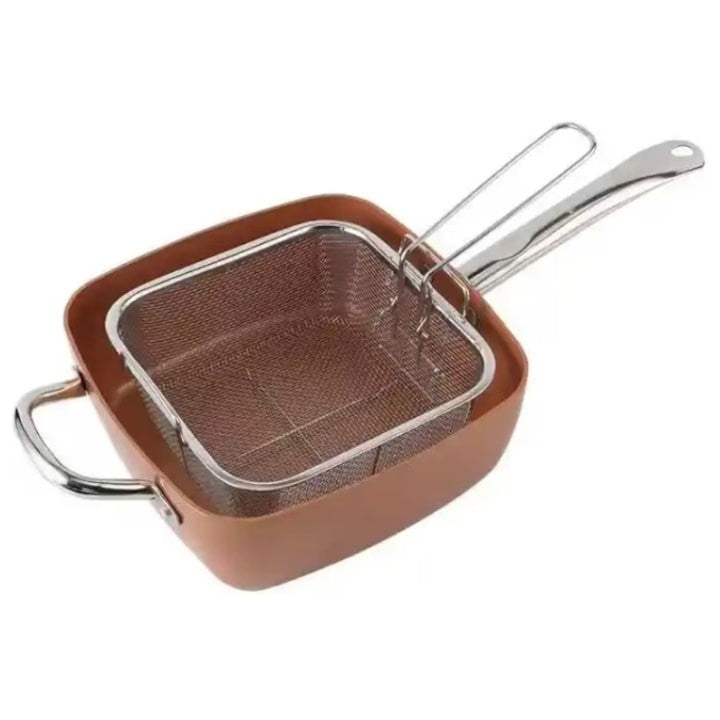 Set tigaie multifunctionala cupru Oliver Voltz 4.5L