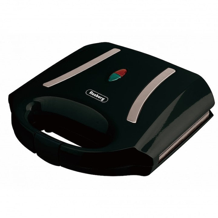 Sandwich Maker Rosberg Negru, 750W, 2 Sandwich-uri