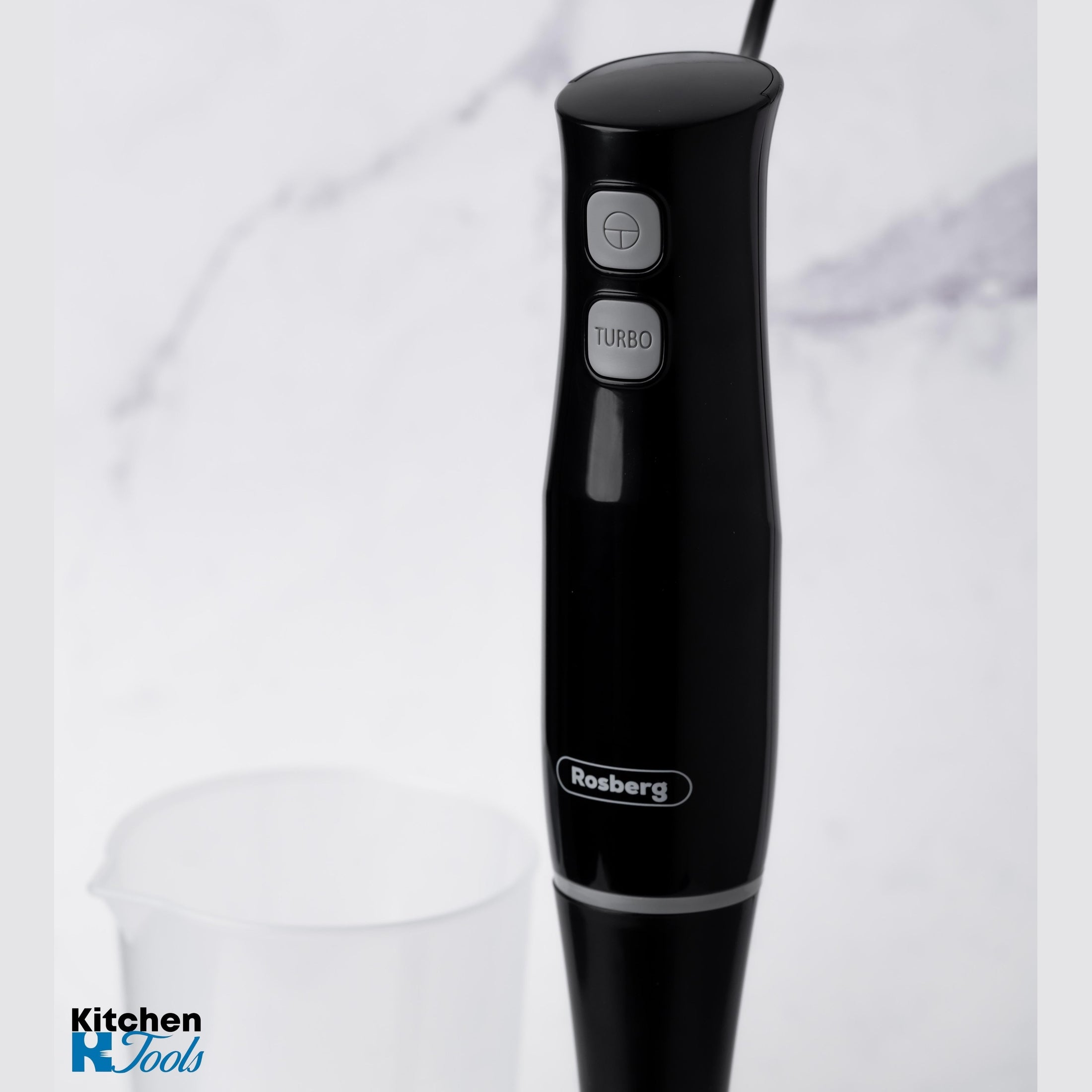 Blender Vertical Rosberg cu pahar, Negru