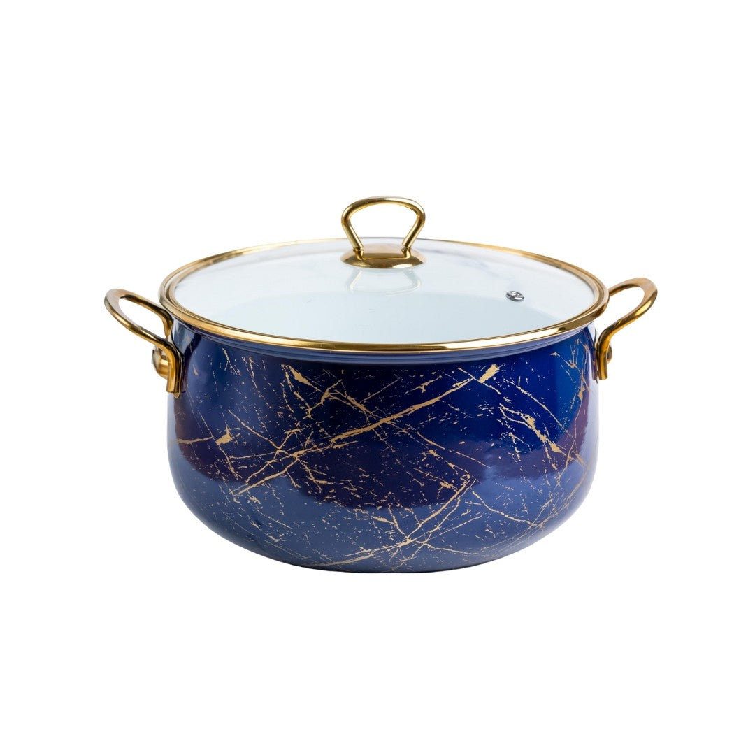 Cratiță Emailată Goldmann Albastră 24x15cm, 6.2L