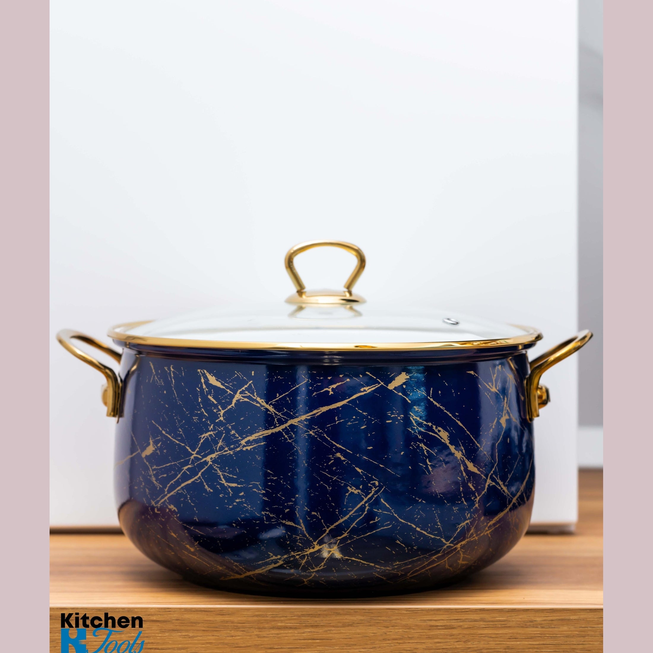 Cratiță Emailată Goldmann Albastră 24x15cm, 6.2L