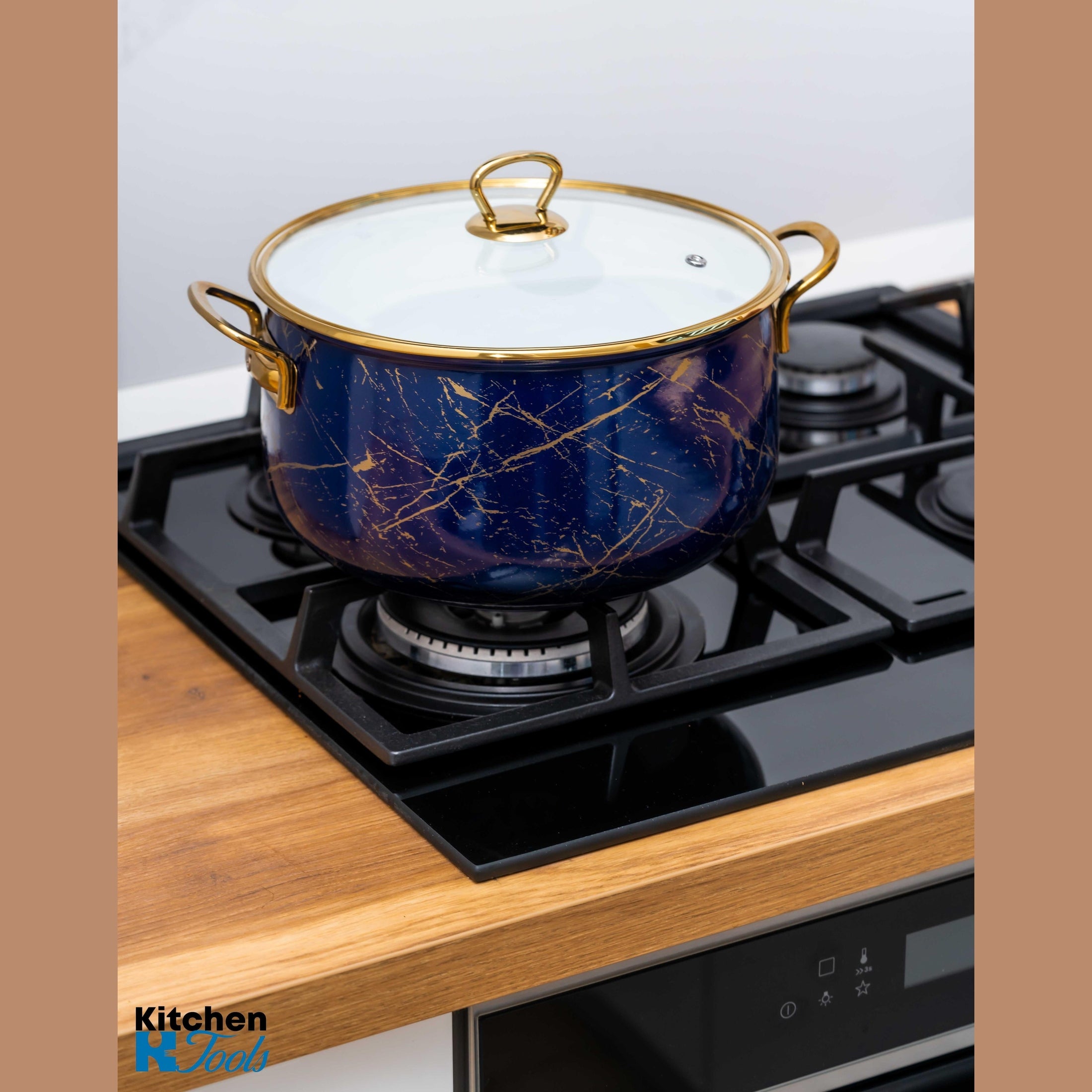 Cratiță Emailată Goldmann Albastră 24x15cm, 6.2L